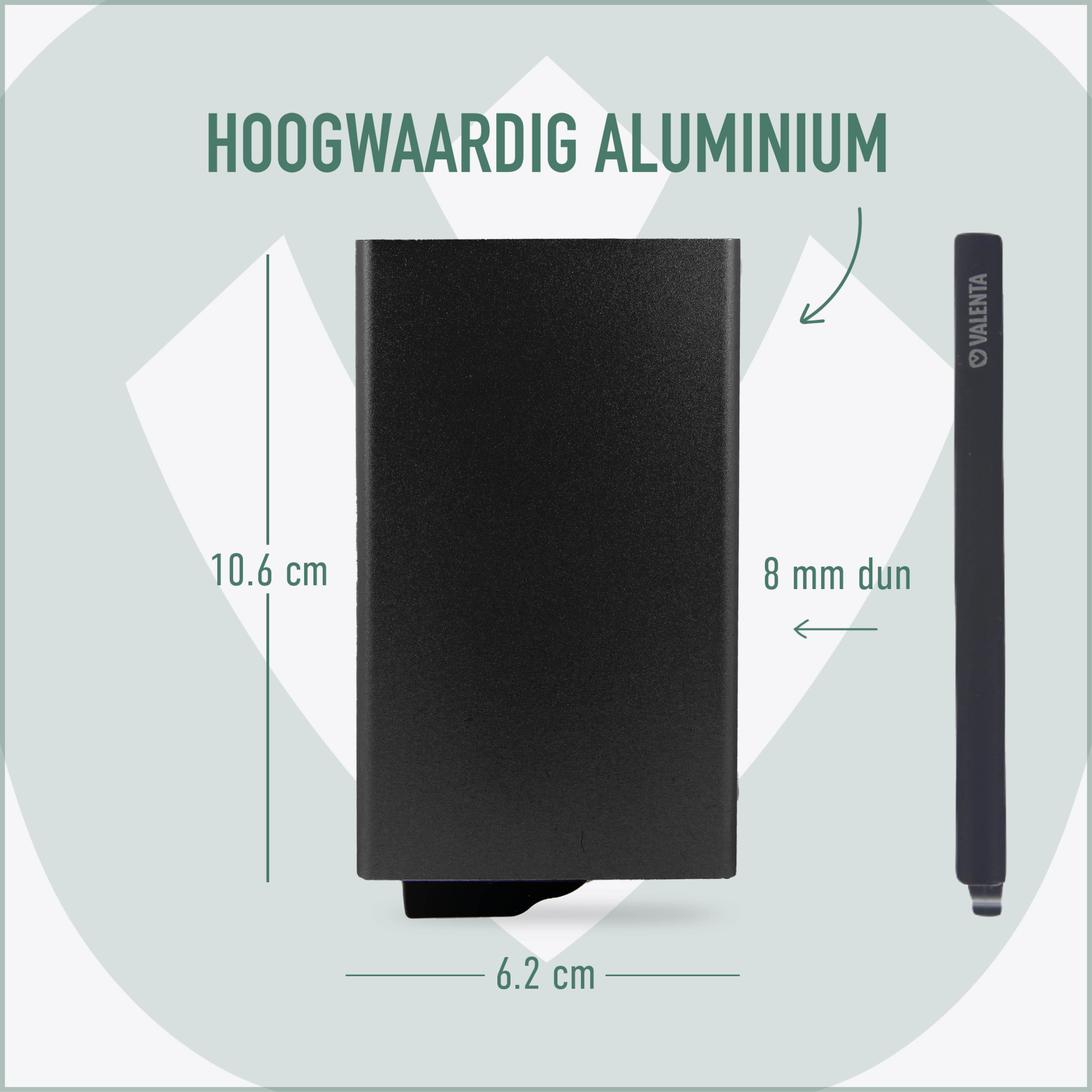 Card Case Aluminium Plus Black