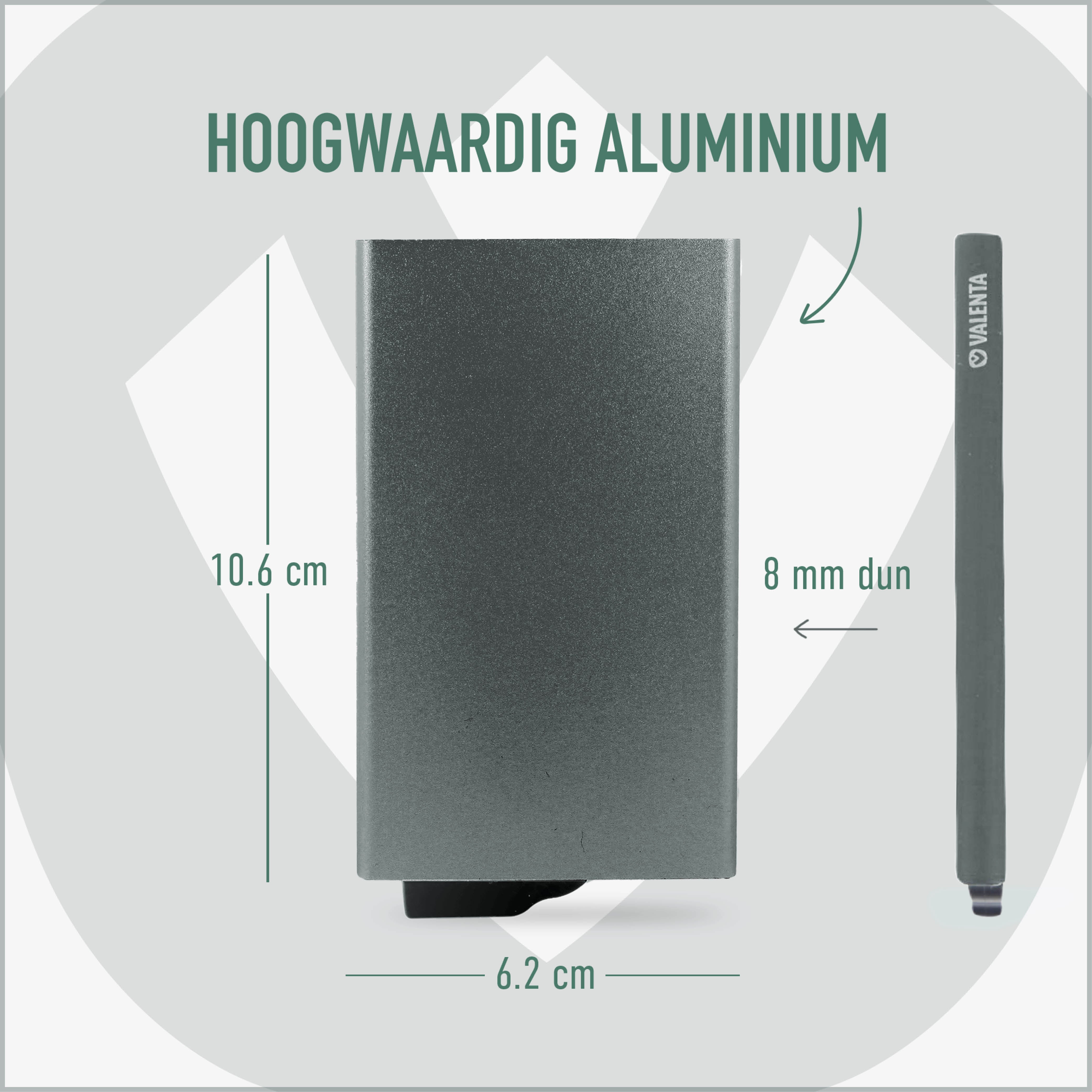 Card Case Aluminum Plus Gray