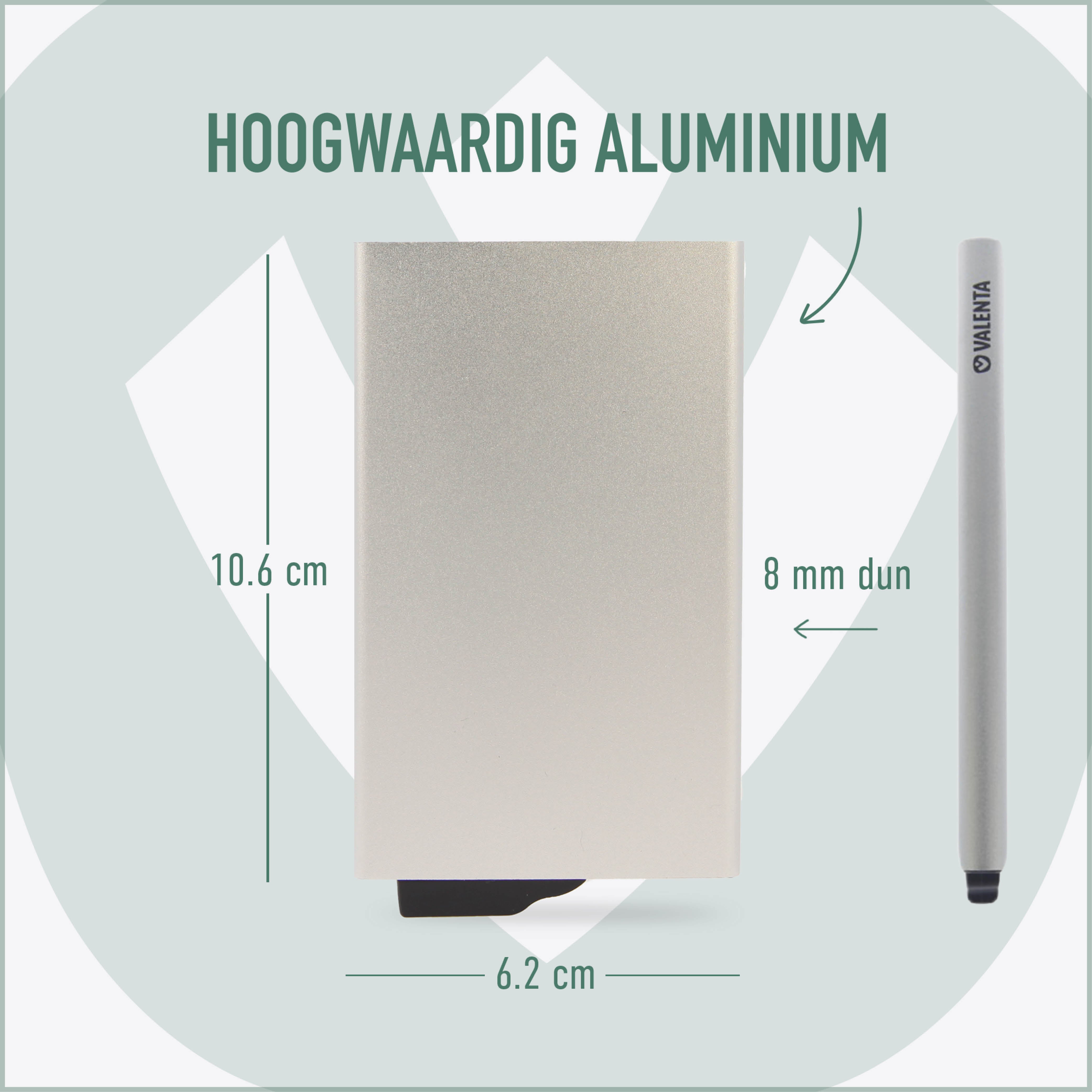 Card Case Aluminum Plus Silver