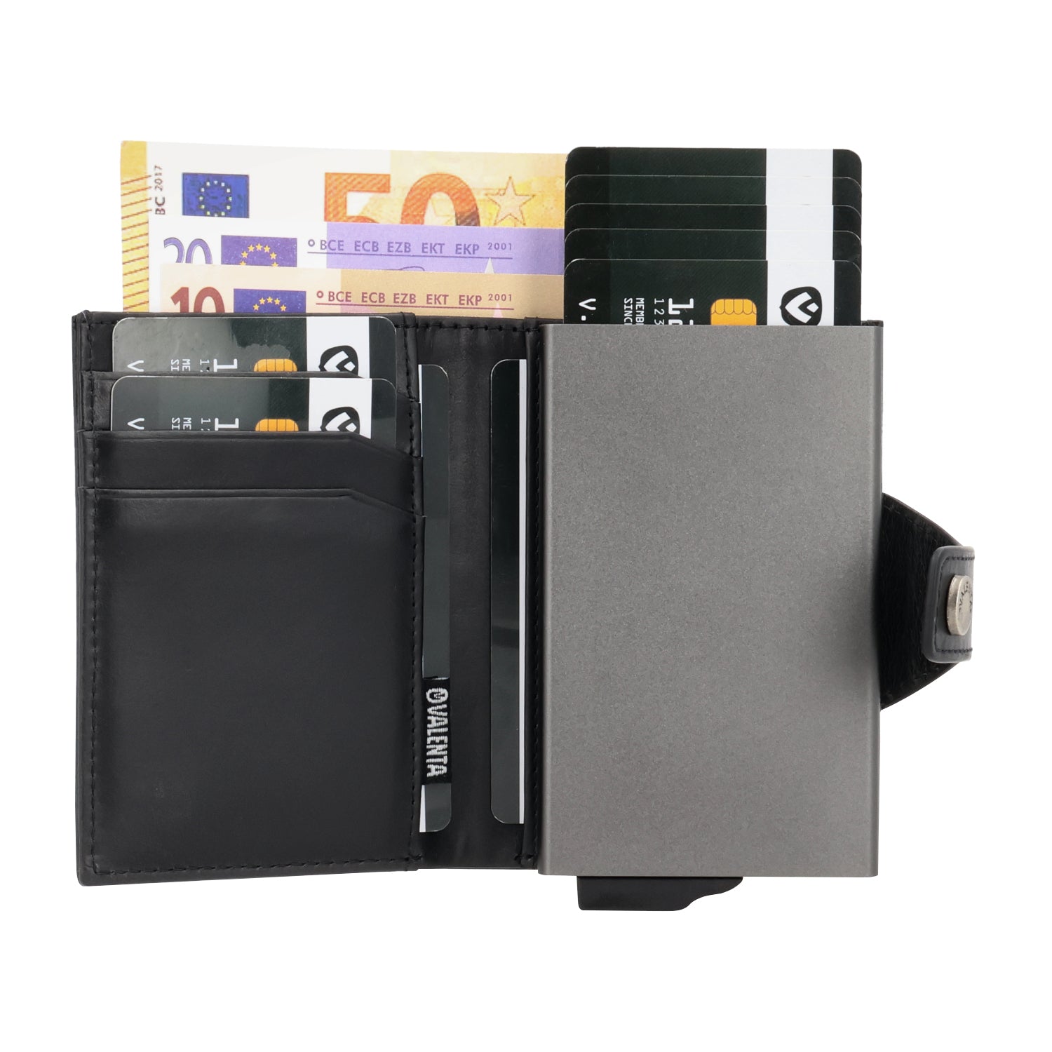 Card Case Plus Wallet Schwarz