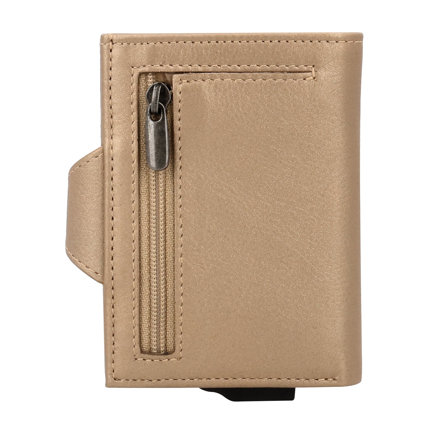 Card Case Plus Wallet Luxe Metallic Sand