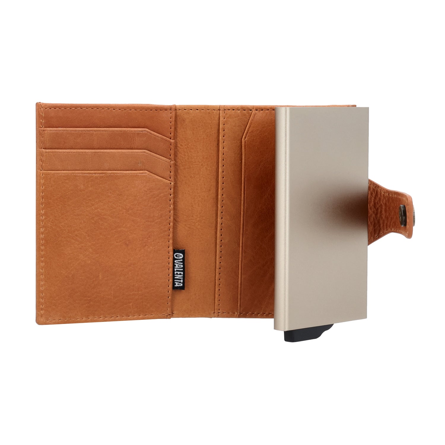 Card Case Plus Wallet Luxe Tan