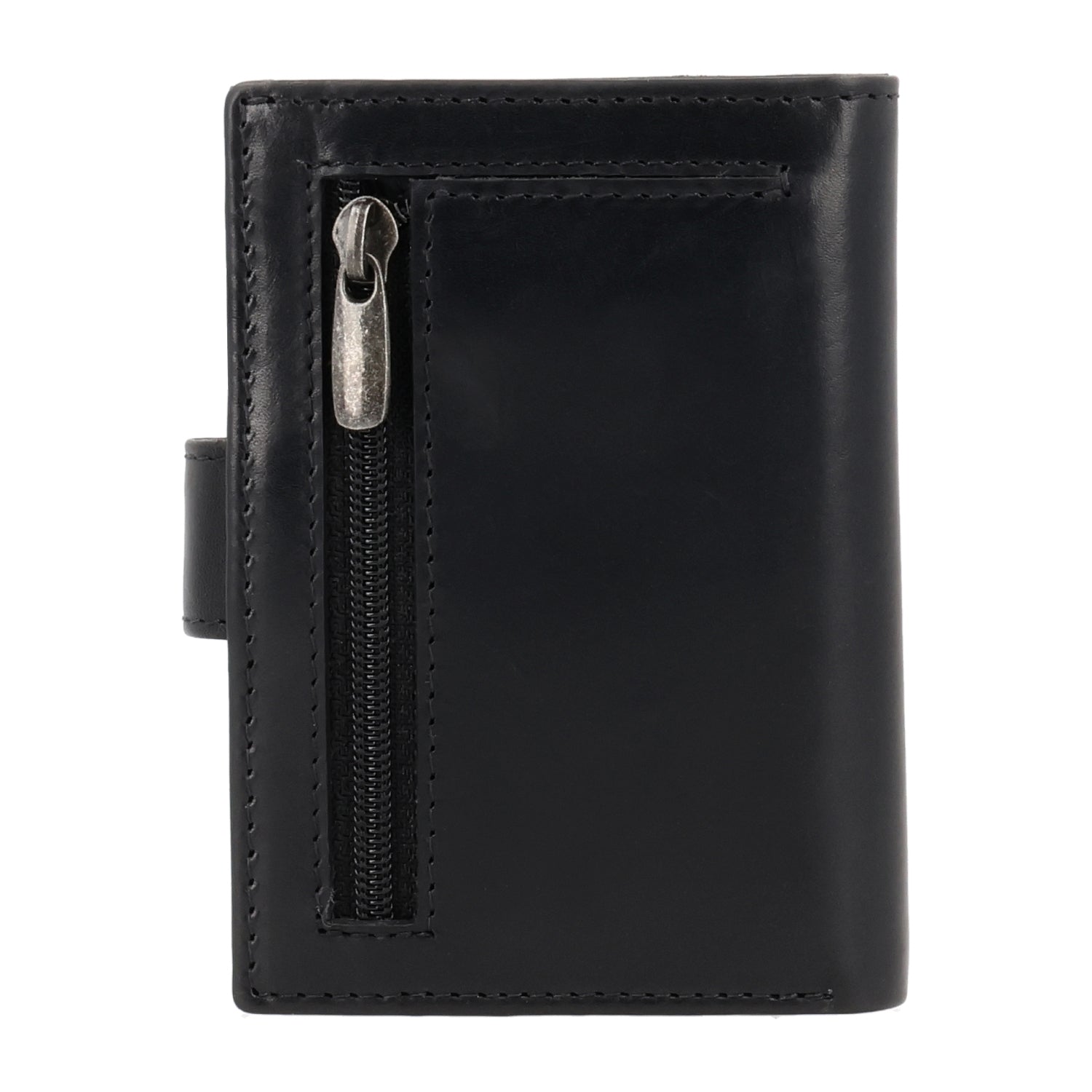 Card Wallet Leder MagSafe Luxe Schwarz