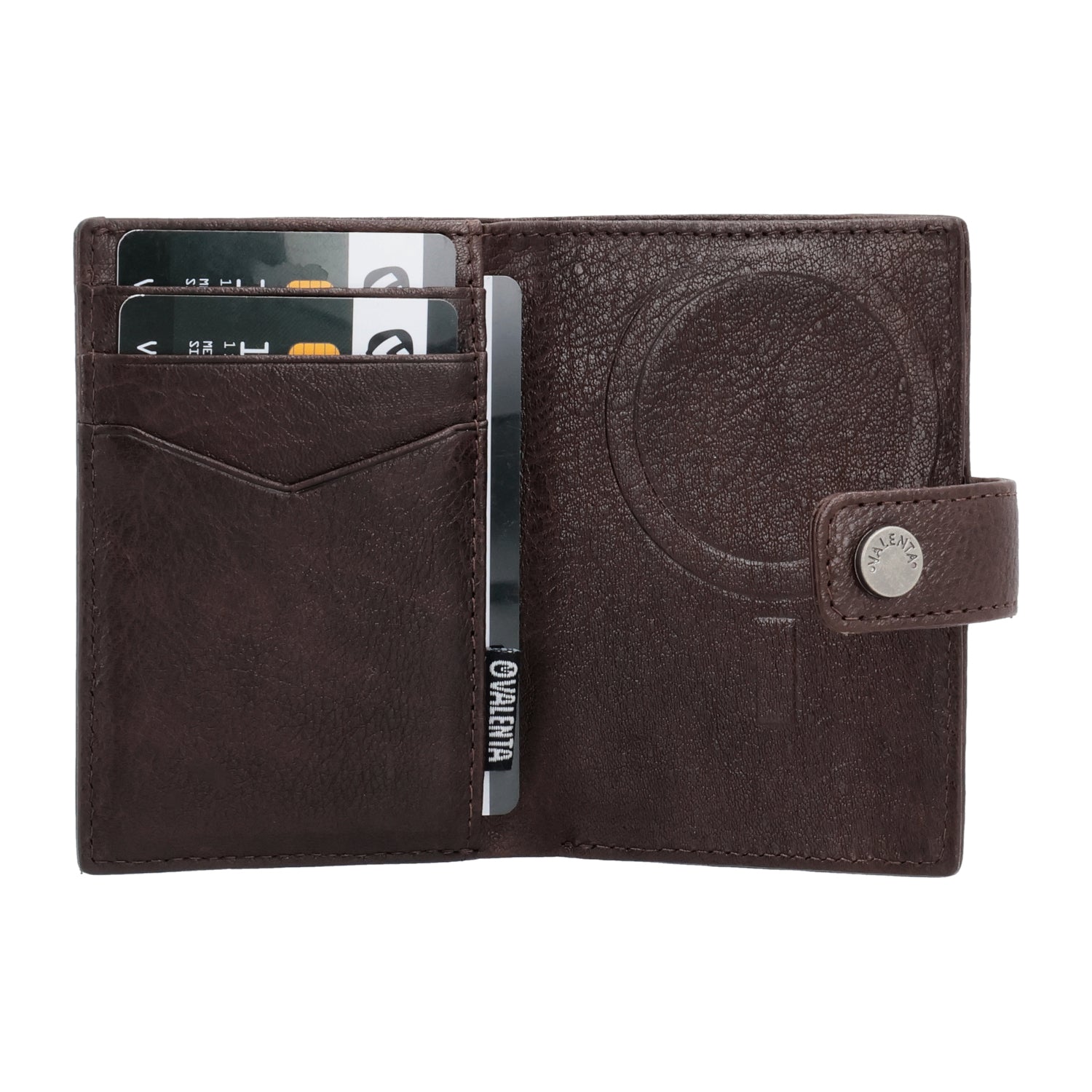 Card Wallet Leather MagSafe Luxe Chocolate
