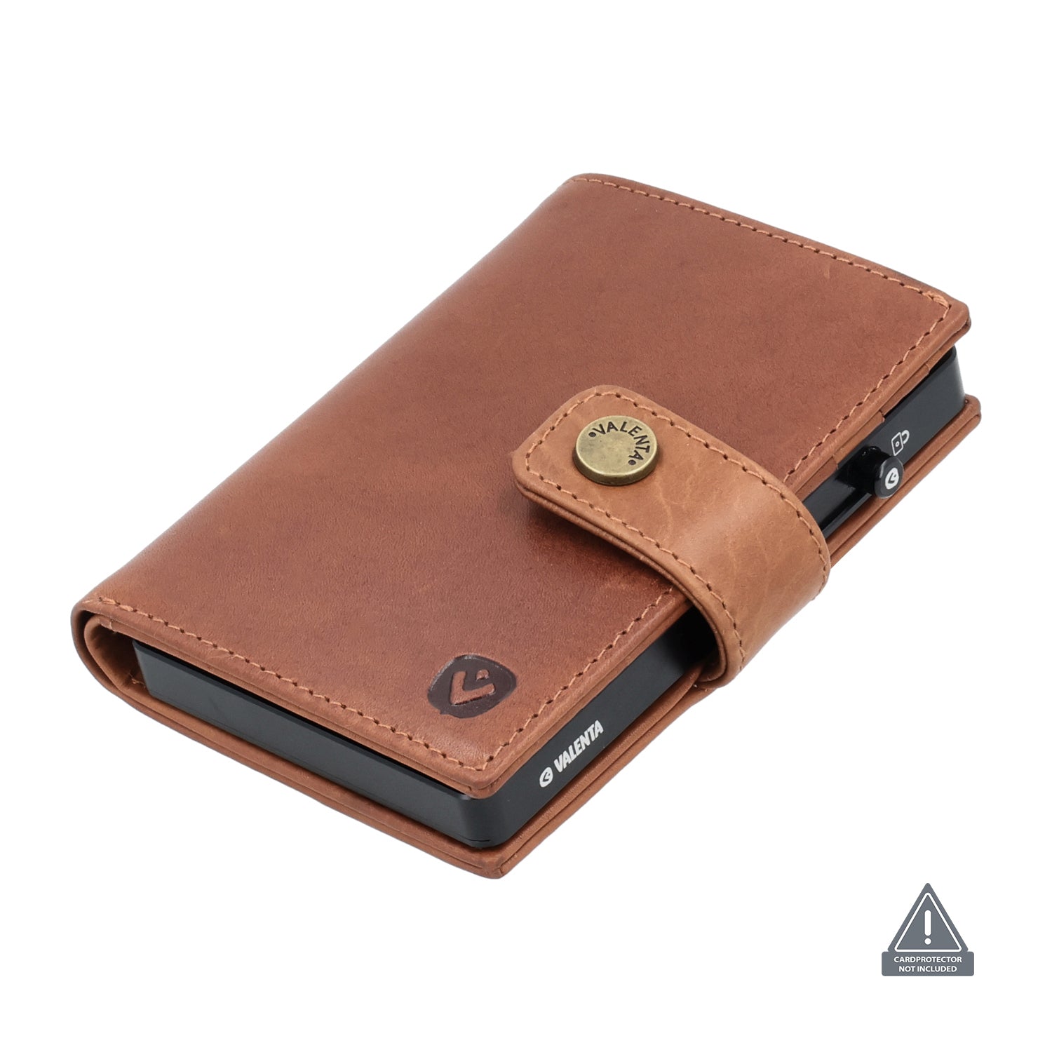 Card Wallet Leather MagSafe Luxe Cognac