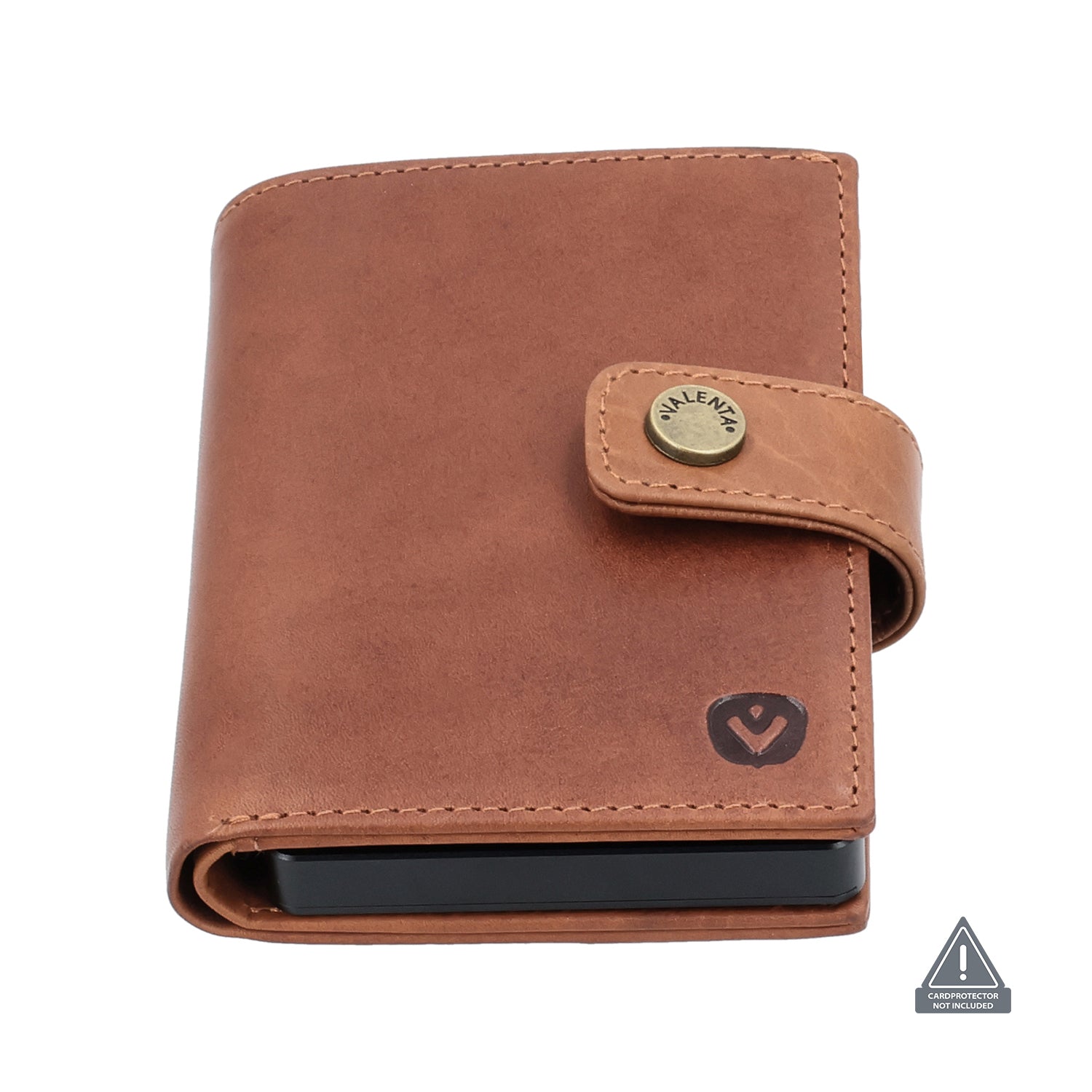 Card Wallet Leather MagSafe Luxe Cognac