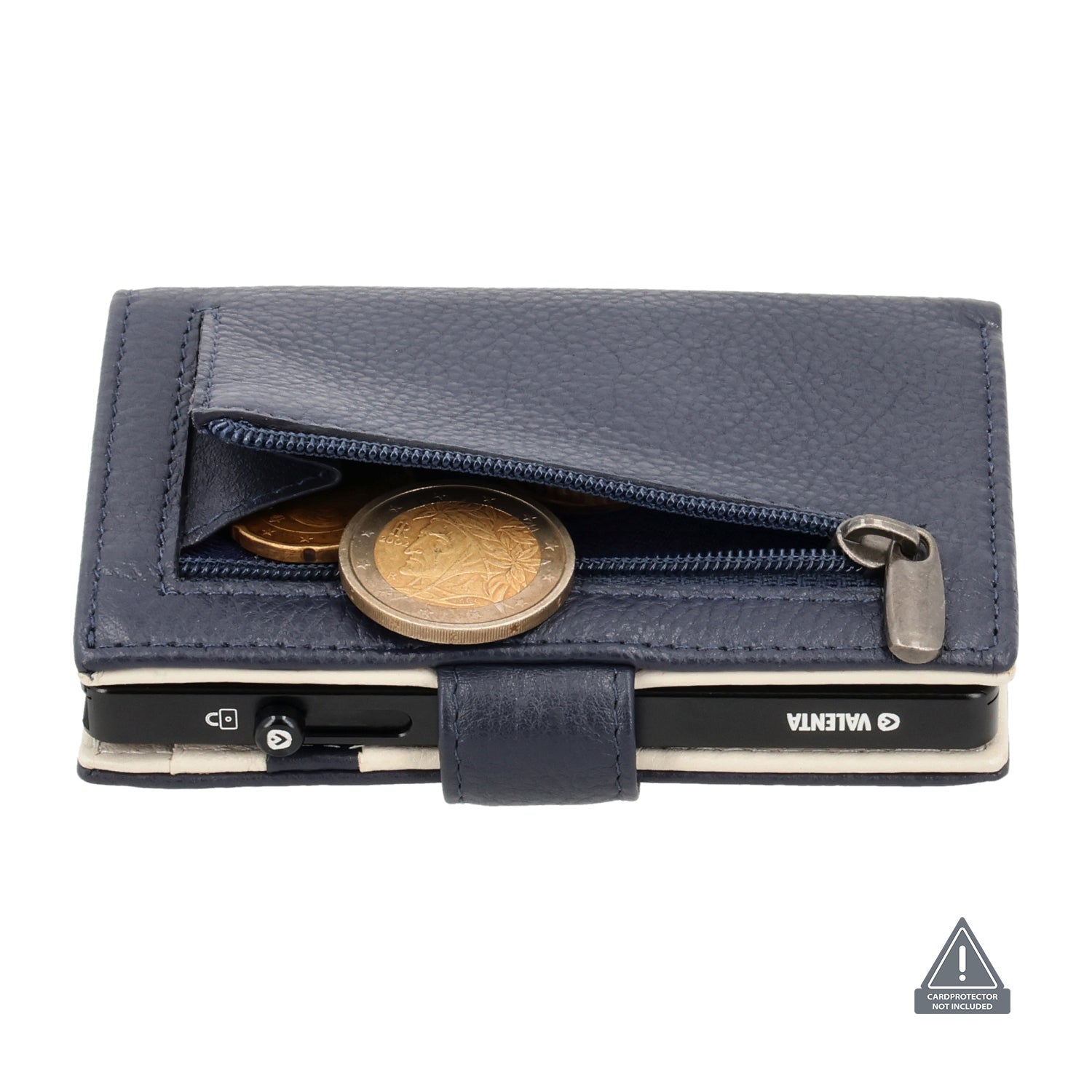 Card Wallet Leder MagSafe Luxe Navy