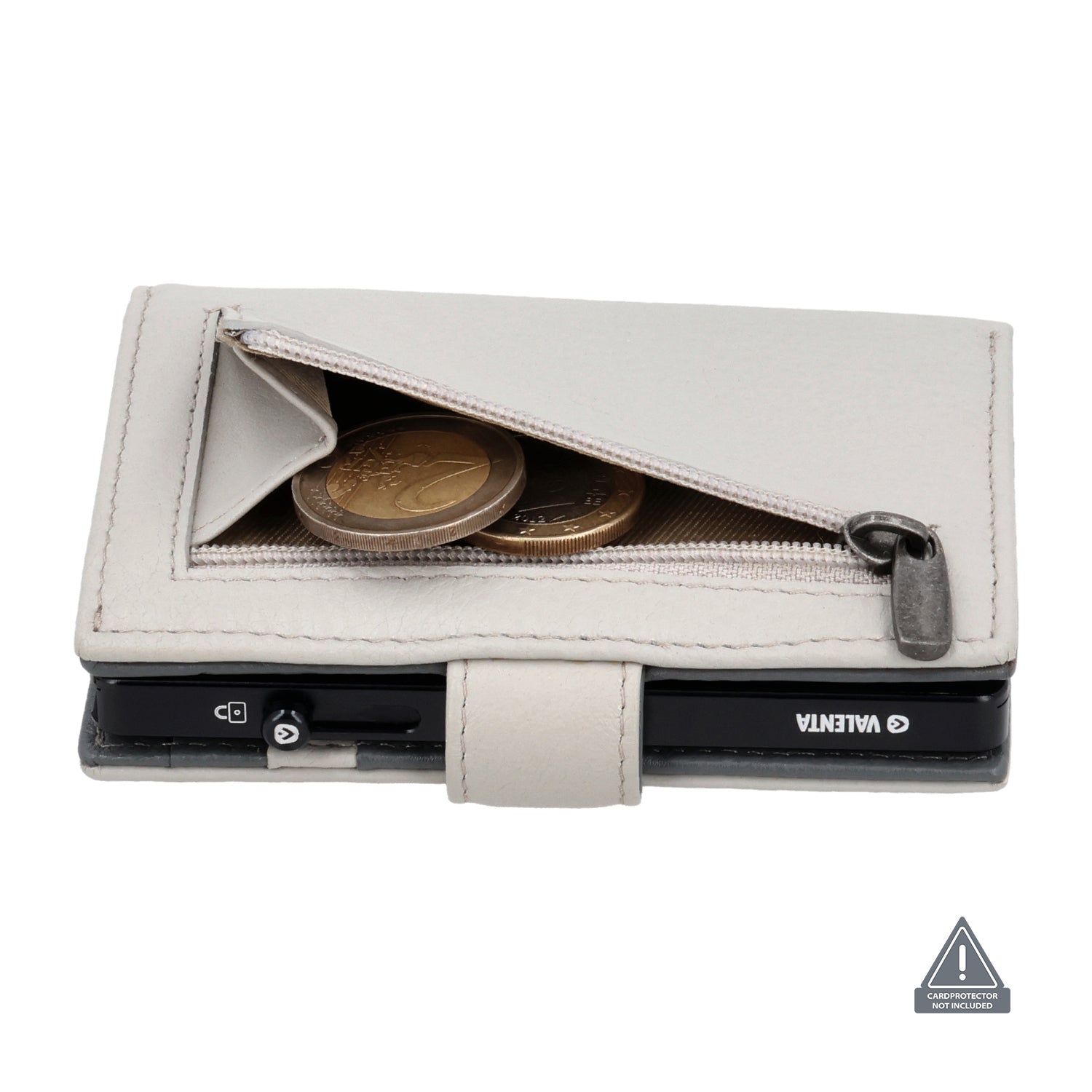 Card Wallet Leder MagSafe Luxe Off-White