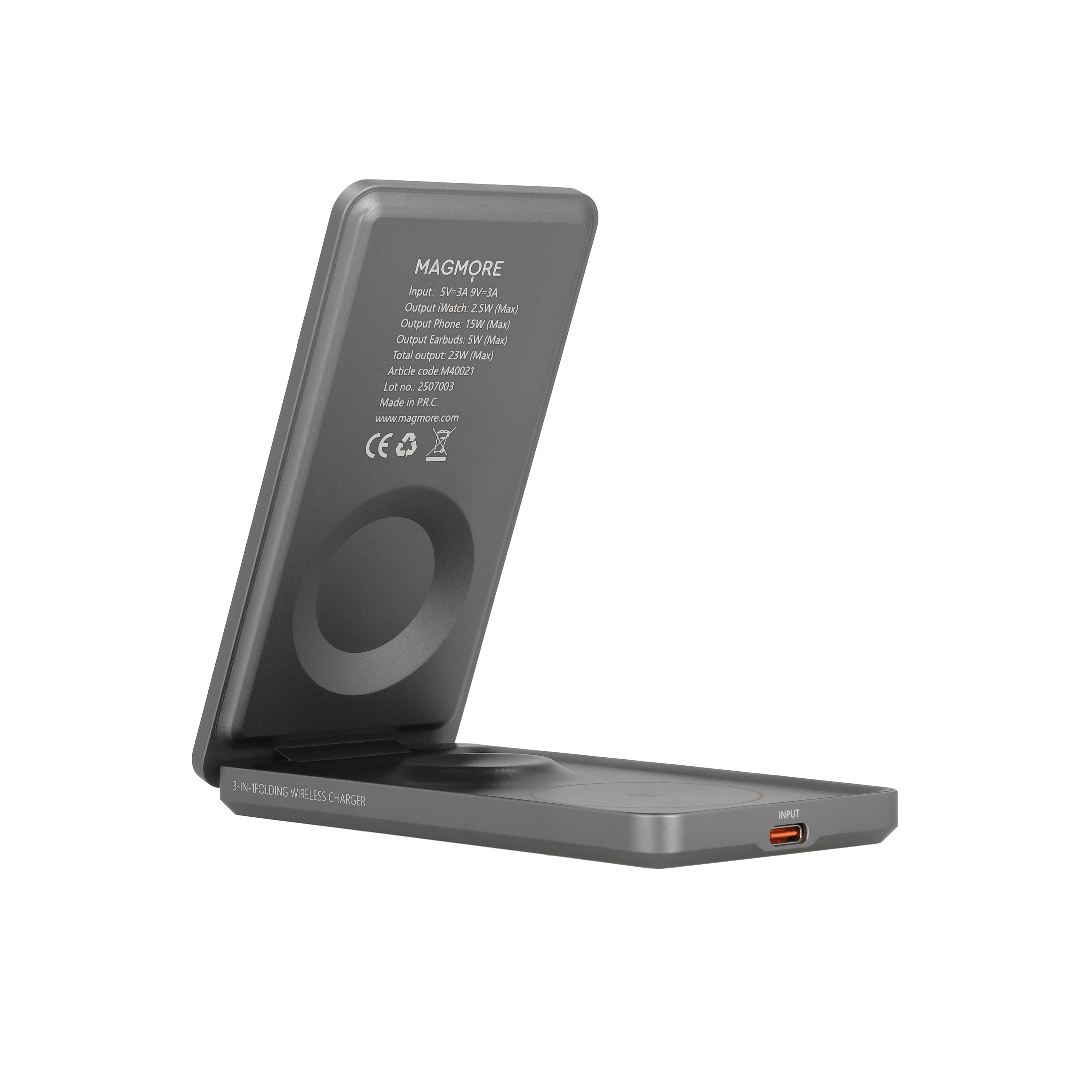 Desk Charger 3-in-1 MagSafe Qi2 - Charging Station