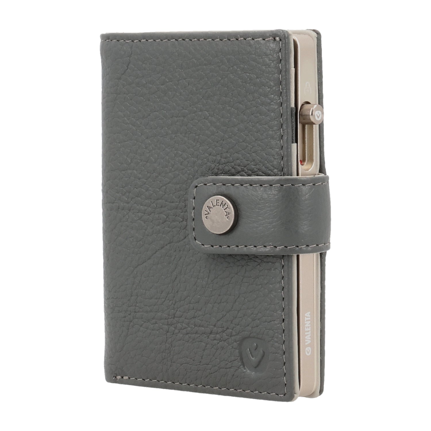 Cardprotector Stand Titanium Natural + Card Wallet Luxe Grey