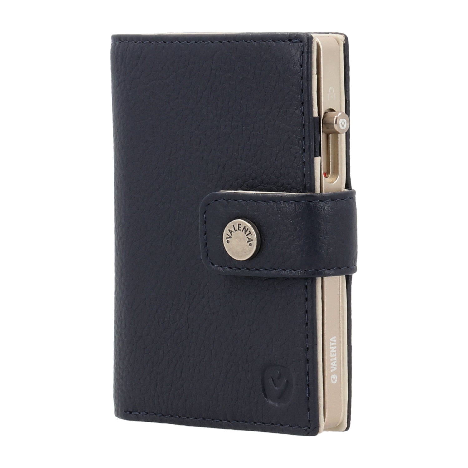 Cardprotector Stand Titanium Natural + Card Wallet Luxe Navy