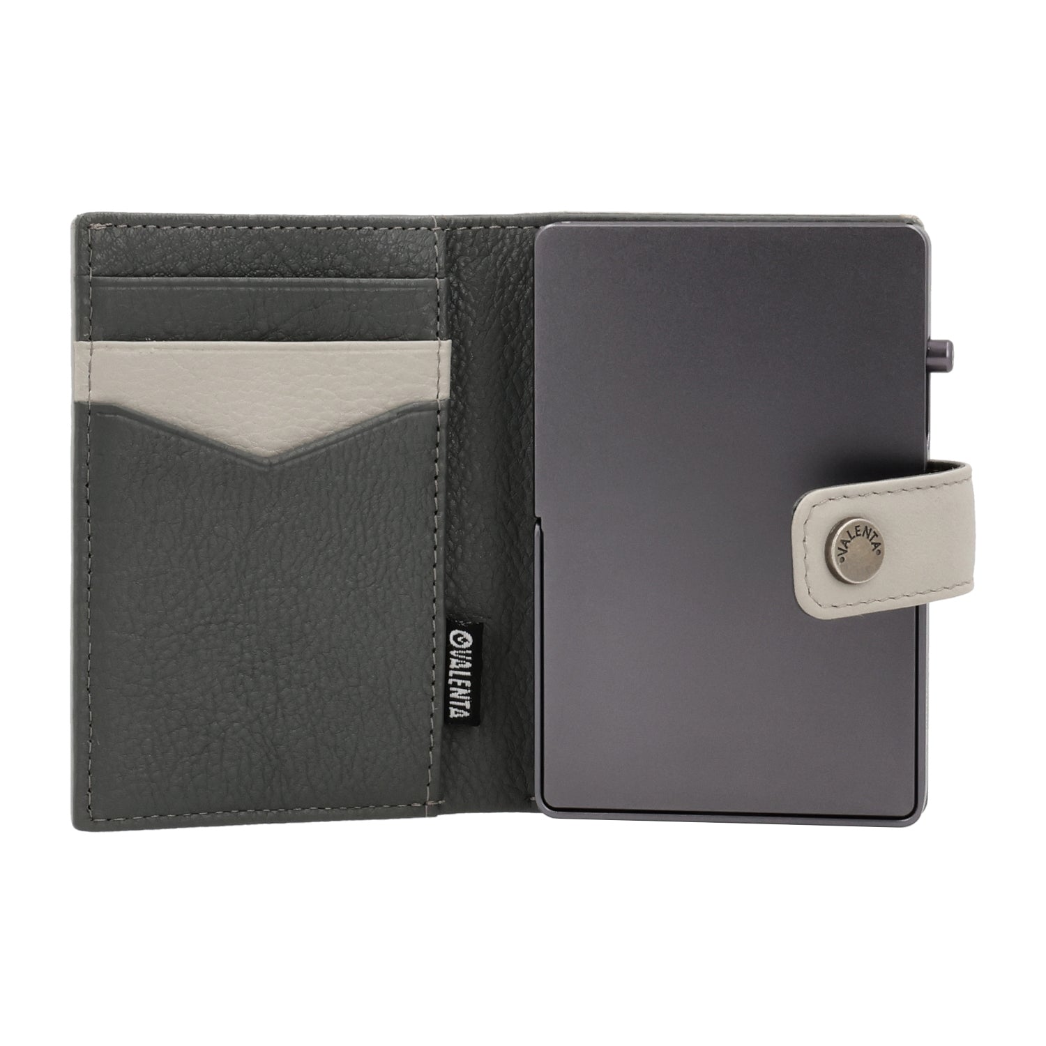 Cardprotector Stand Graphite Grey + Card Wallet Luxe Off-White
