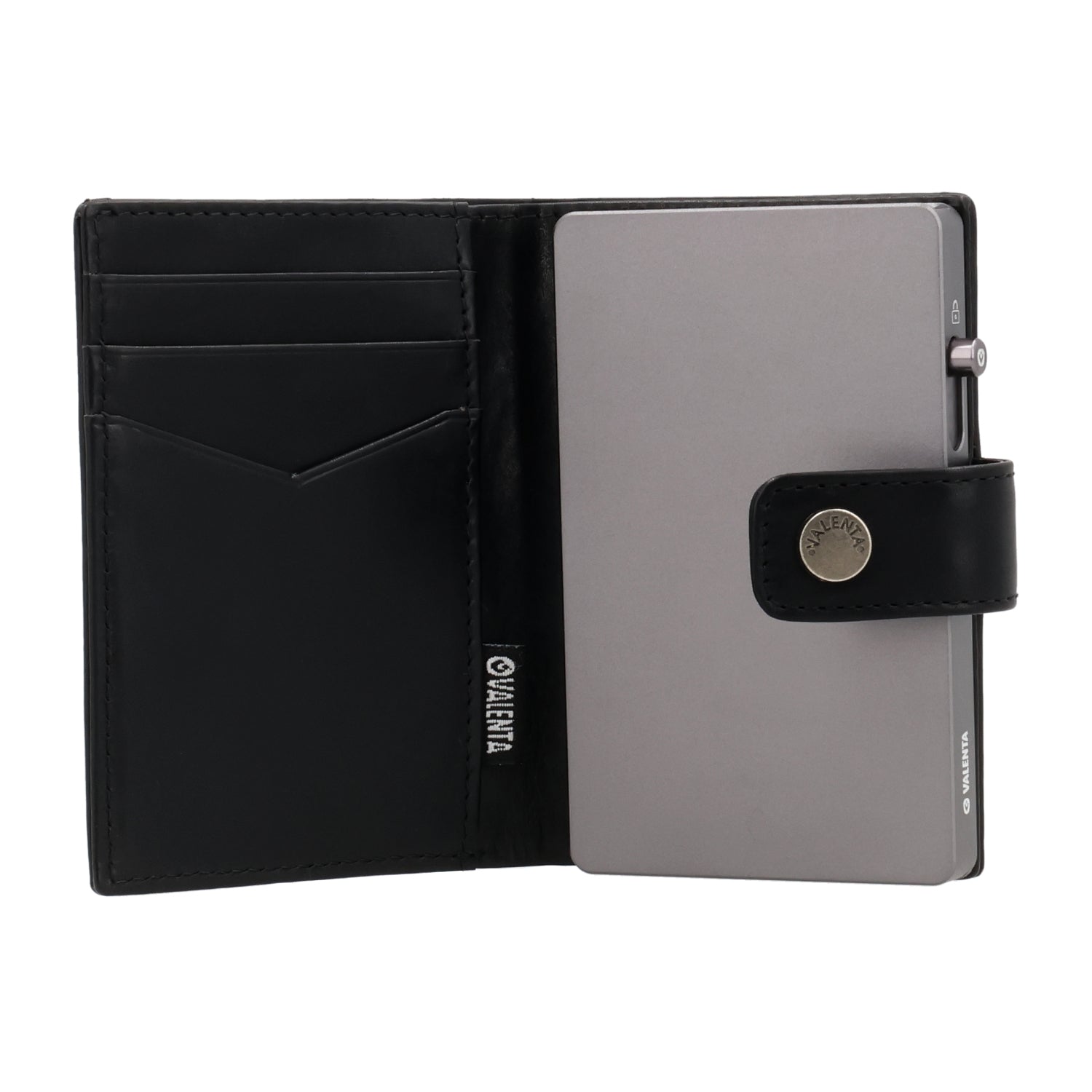 Cardprotector Stand Graphite Grey + Card Wallet Luxe Black