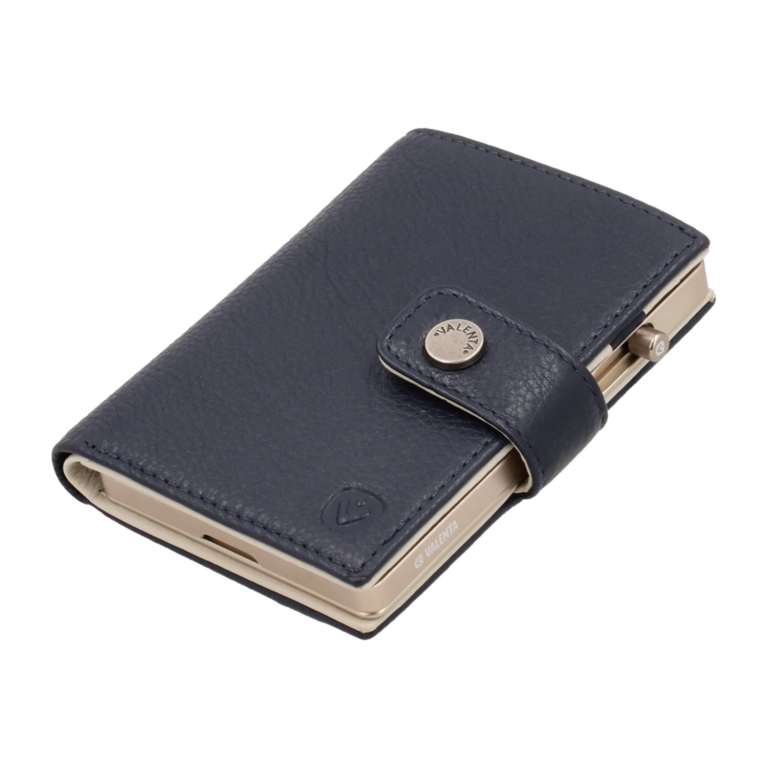 Cardprotector Stand Titanium Natural + Card Wallet Luxe Navy