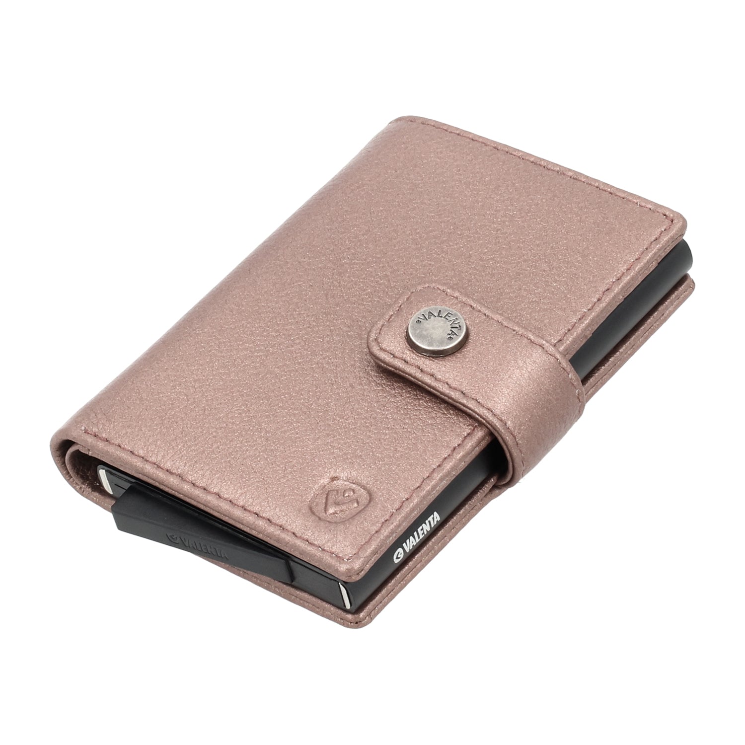 Cardprotector Plus Black + Card Wallet Luxe Metallic Copper