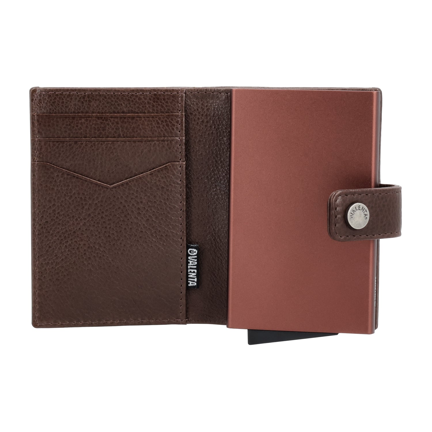 Cardprotector Plus Dark Brown + Card Wallet Luxe Chocolate