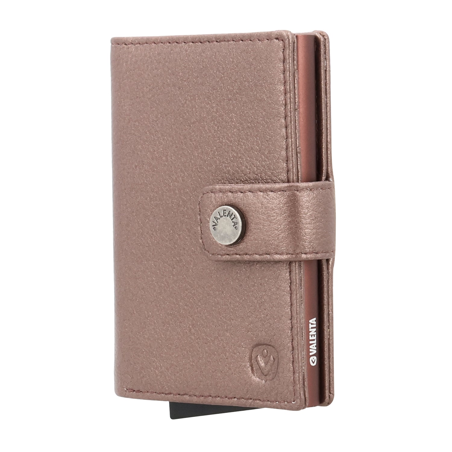 Cardprotector Plus Dark Brown + Card Wallet Luxe Metallic Copper
