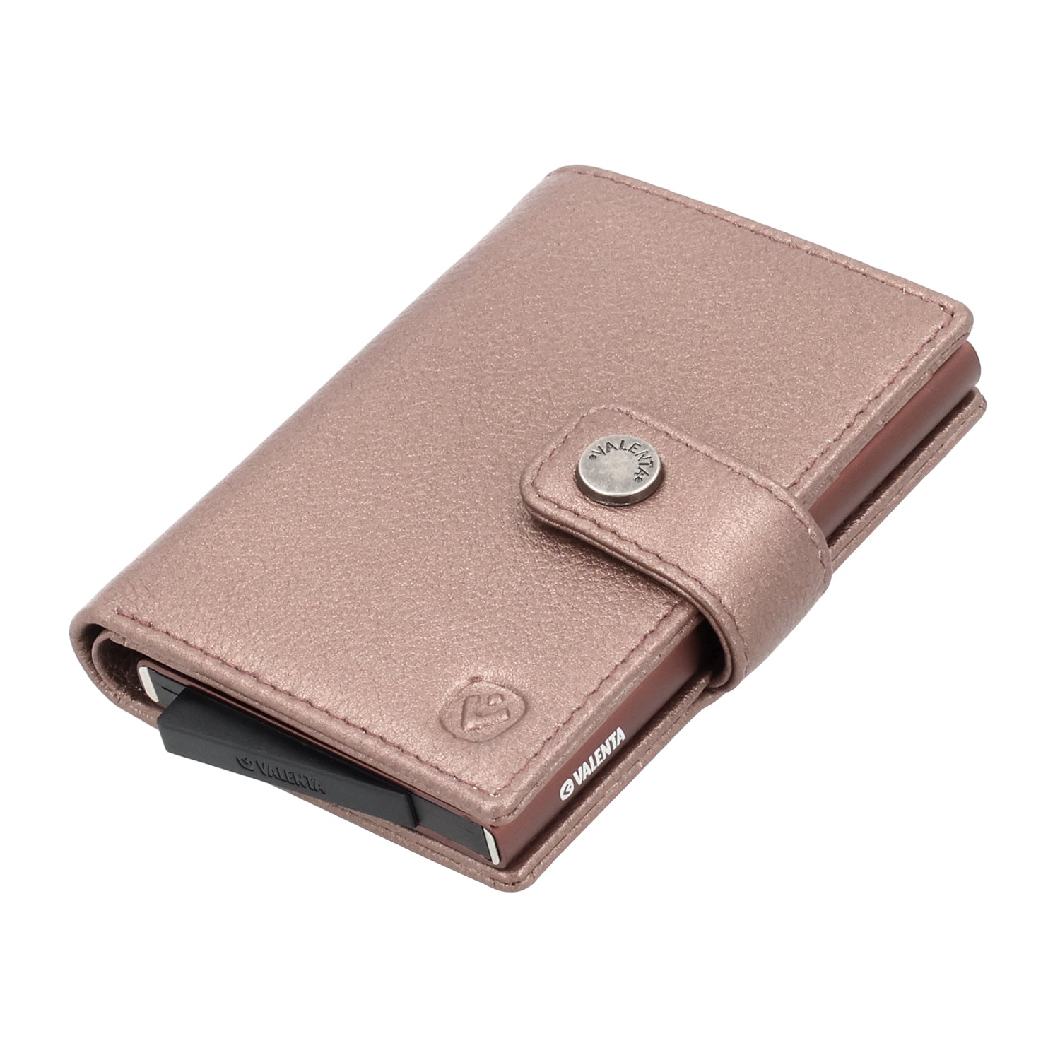 Cardprotector Plus Dark Brown + Card Wallet Luxe Metallic Copper