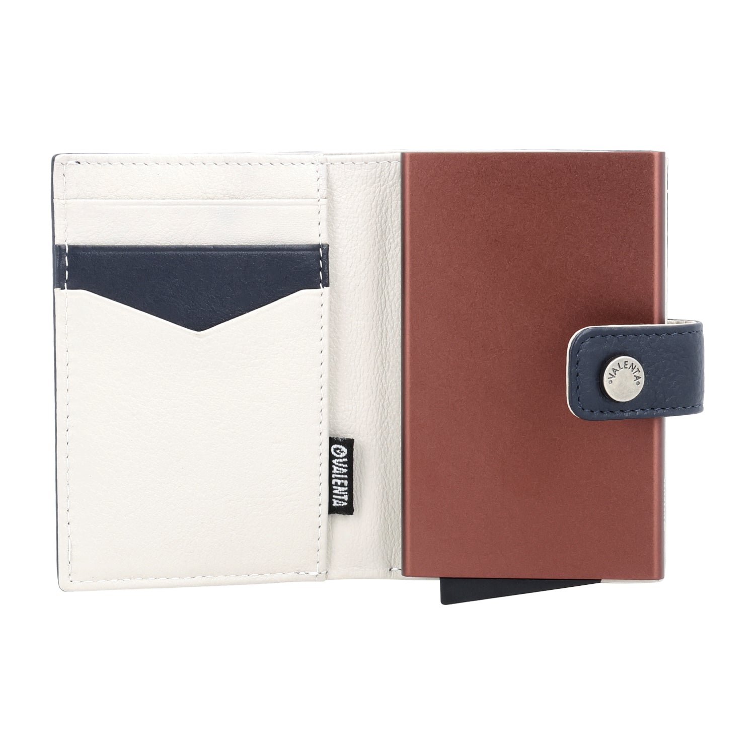 Cardprotector Plus Dark Brown + Card Wallet Luxe Navy