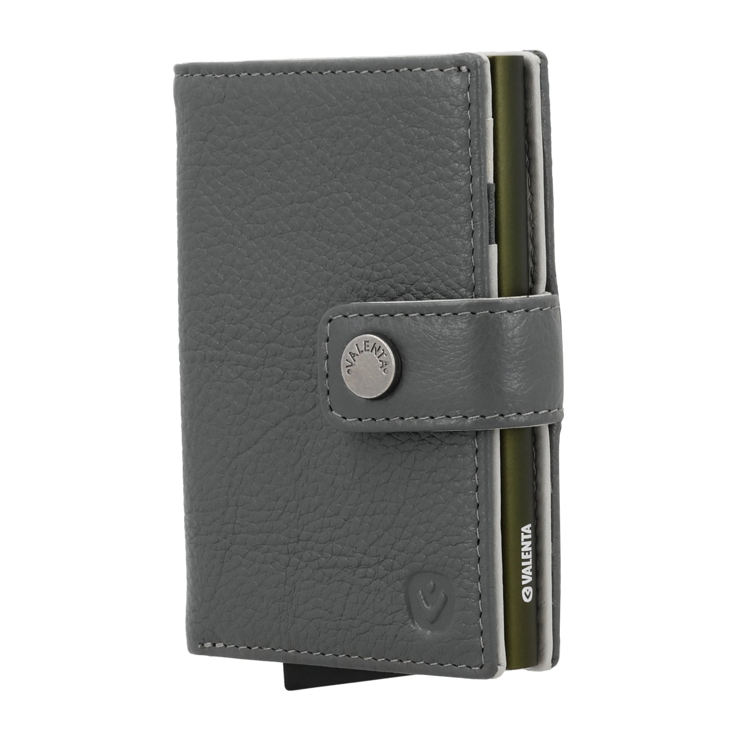 Cardprotector Plus Dark Green + Card Wallet Luxe Grey