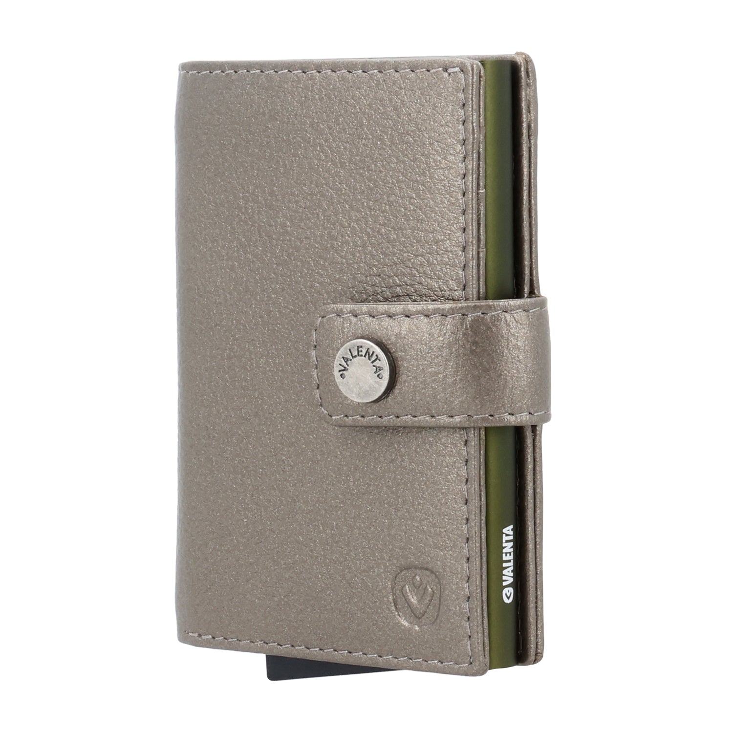 Cardprotector Plus Dark Green + Card Wallet Luxe Metallic Bronze