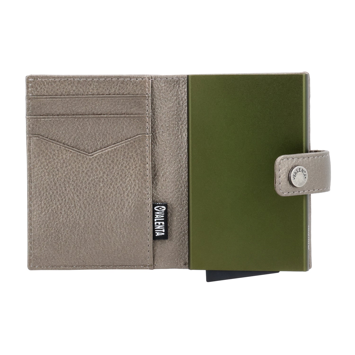 Cardprotector Plus Dark Green + Card Wallet Luxe Metallic Bronze