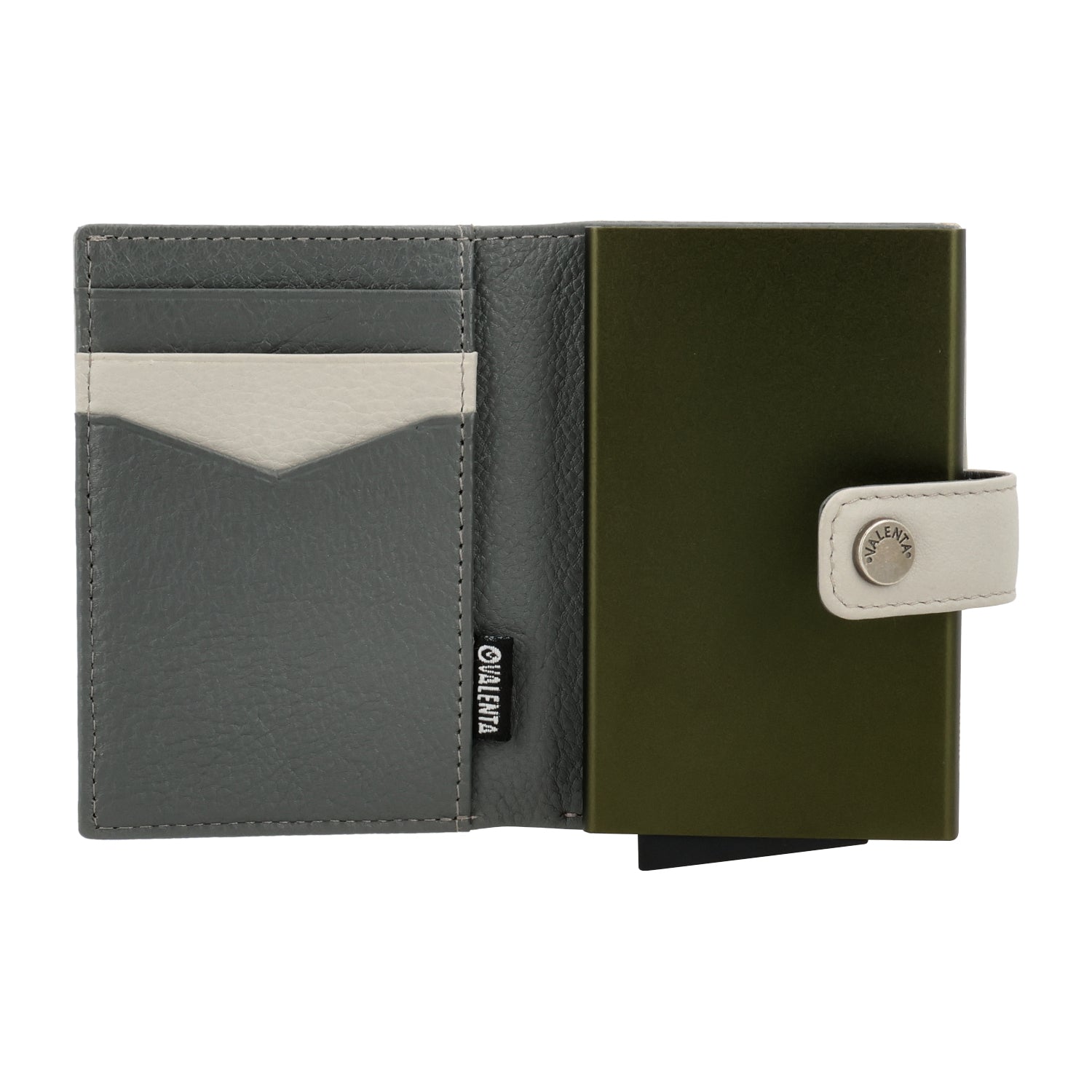 Cardprotector Plus Dark Green + Card Wallet Luxe Off-White