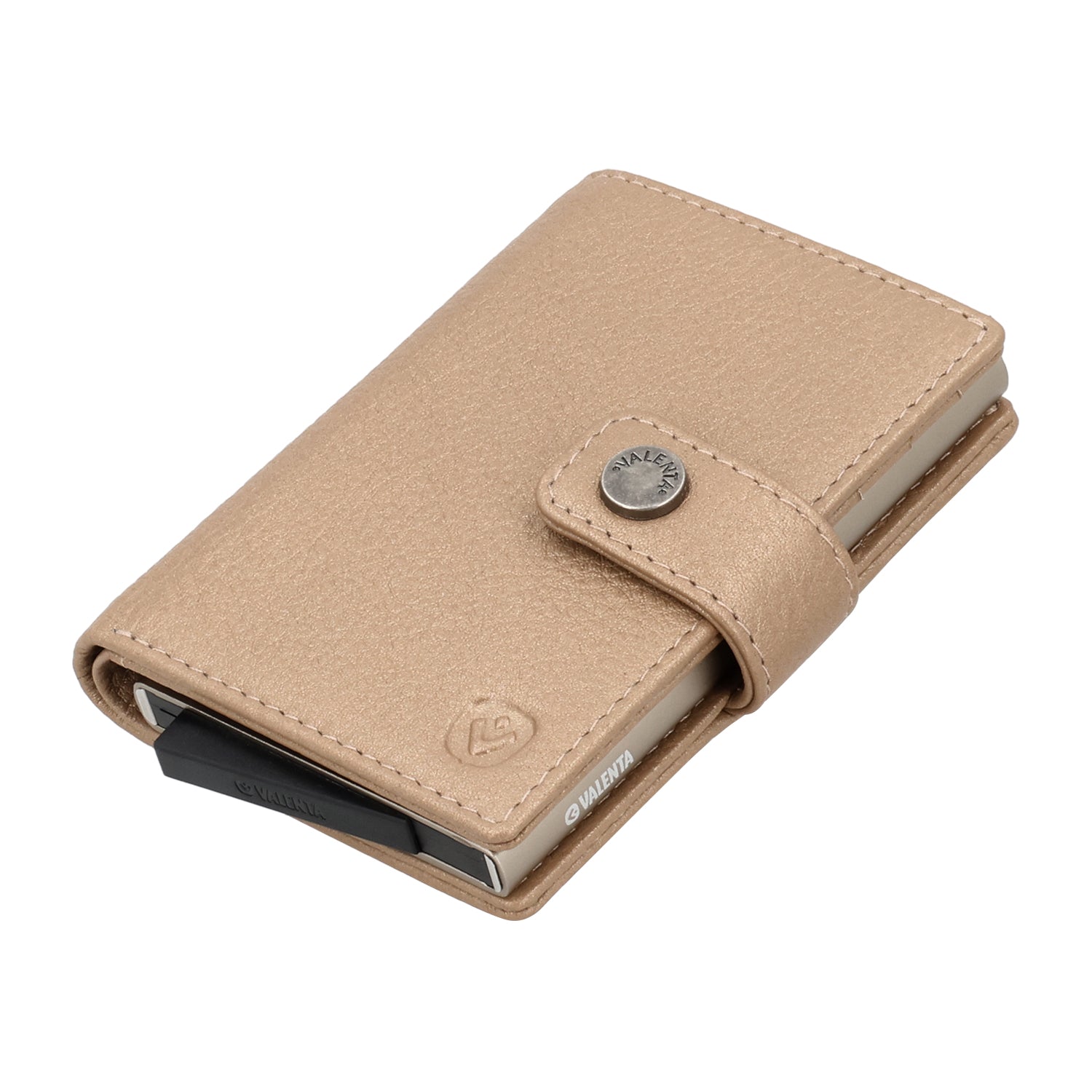 Cardprotector Plus Titanium Gold + Card Wallet Luxe Metallic Sand
