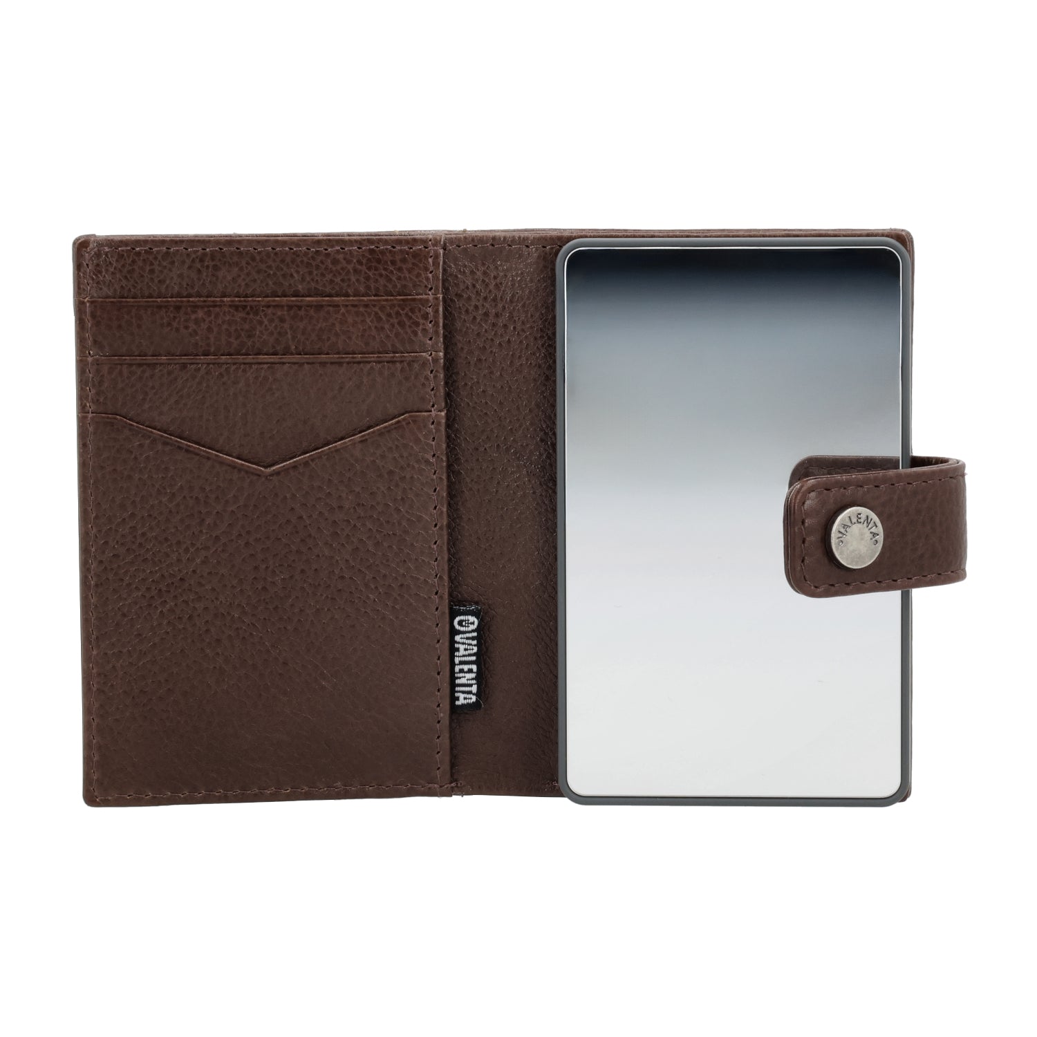 Mirror Graphite Grey + Card Wallet Luxe Chocolate