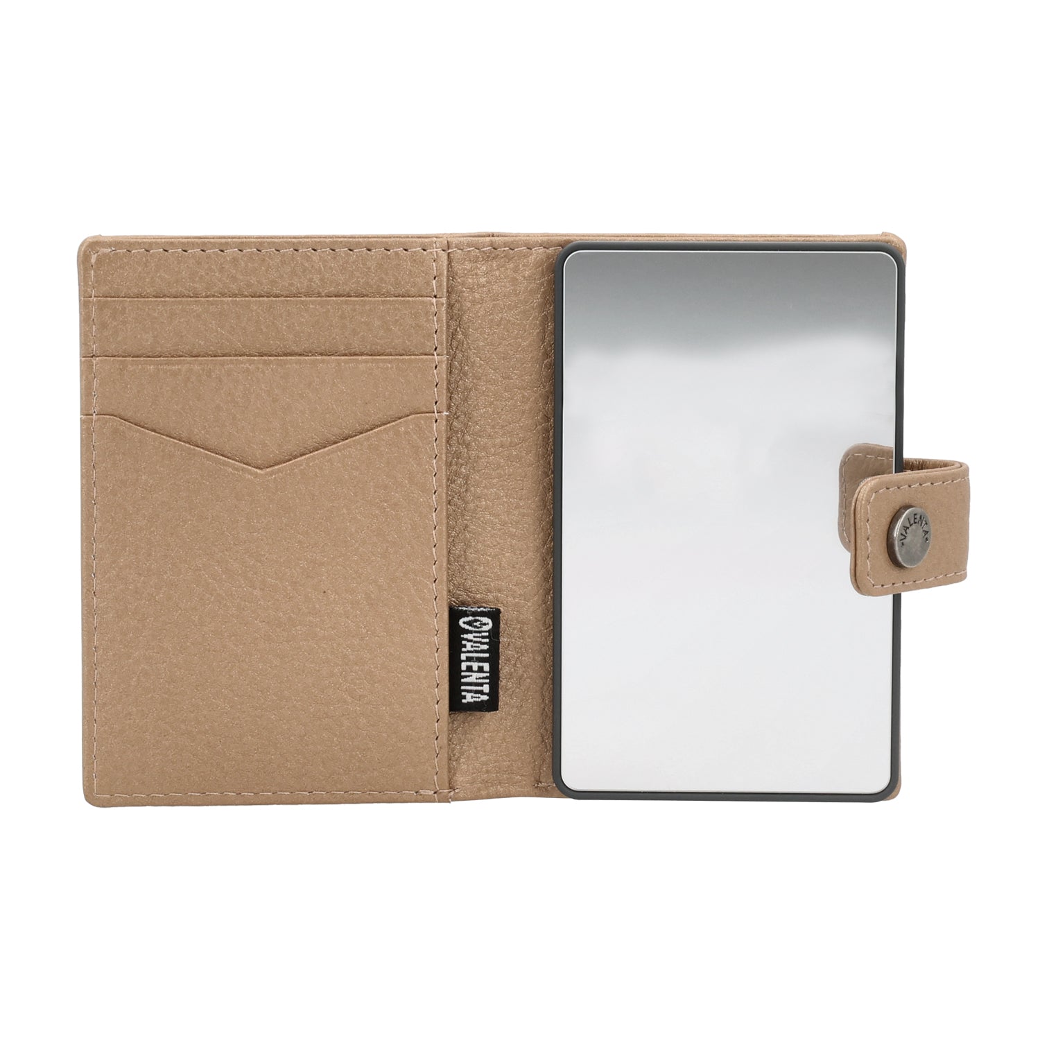 Mirror Graphite Grey + Card Wallet Luxe Metallic Sand