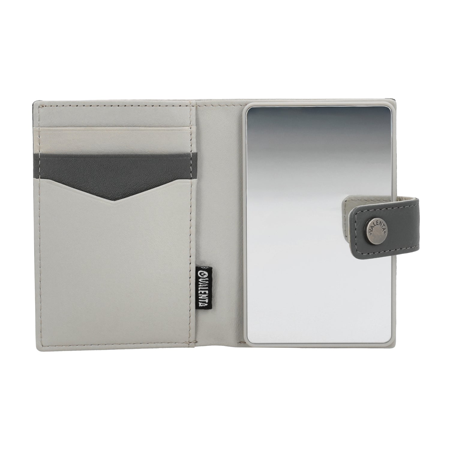 Mirror Natural + Card Wallet Luxe Grey