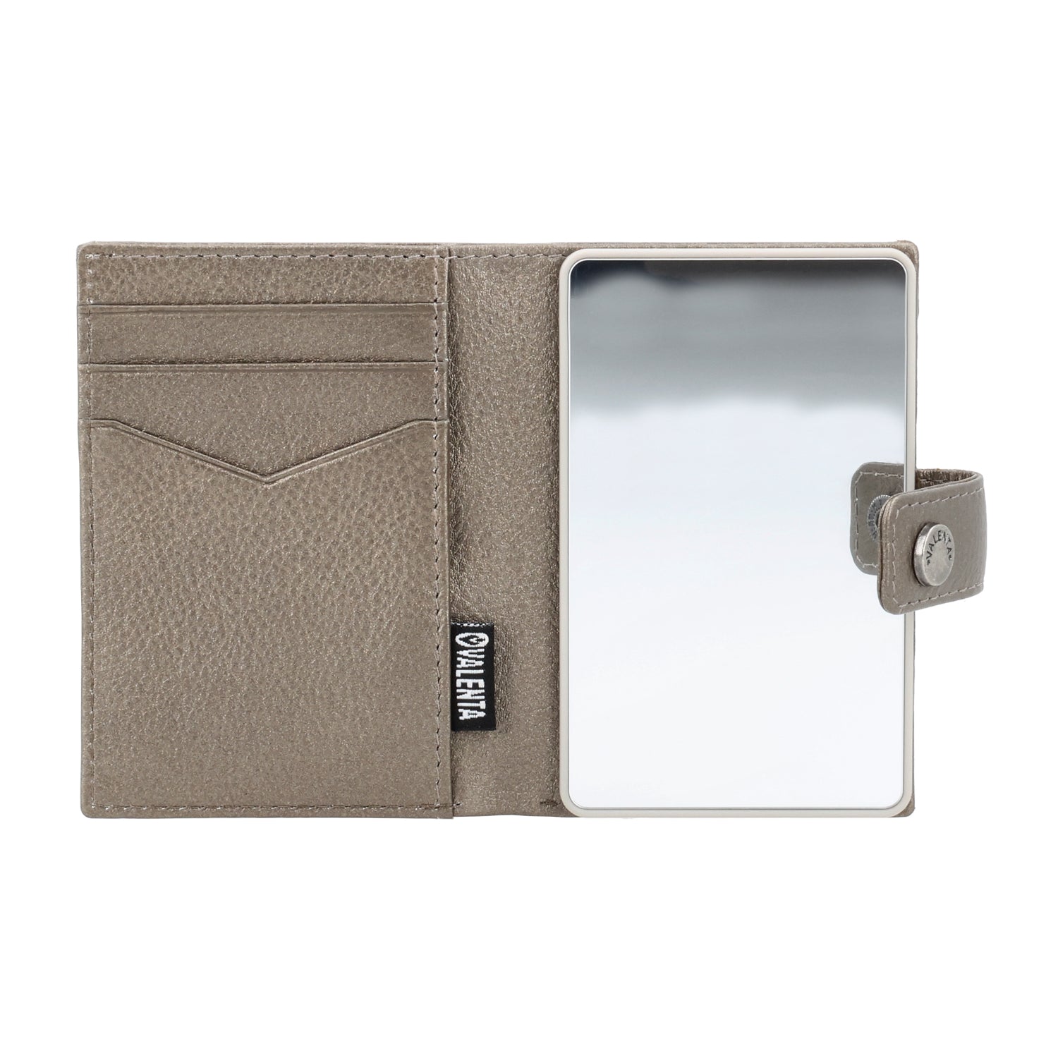 Mirror Natural + Card Wallet Luxe Metallic Bronze