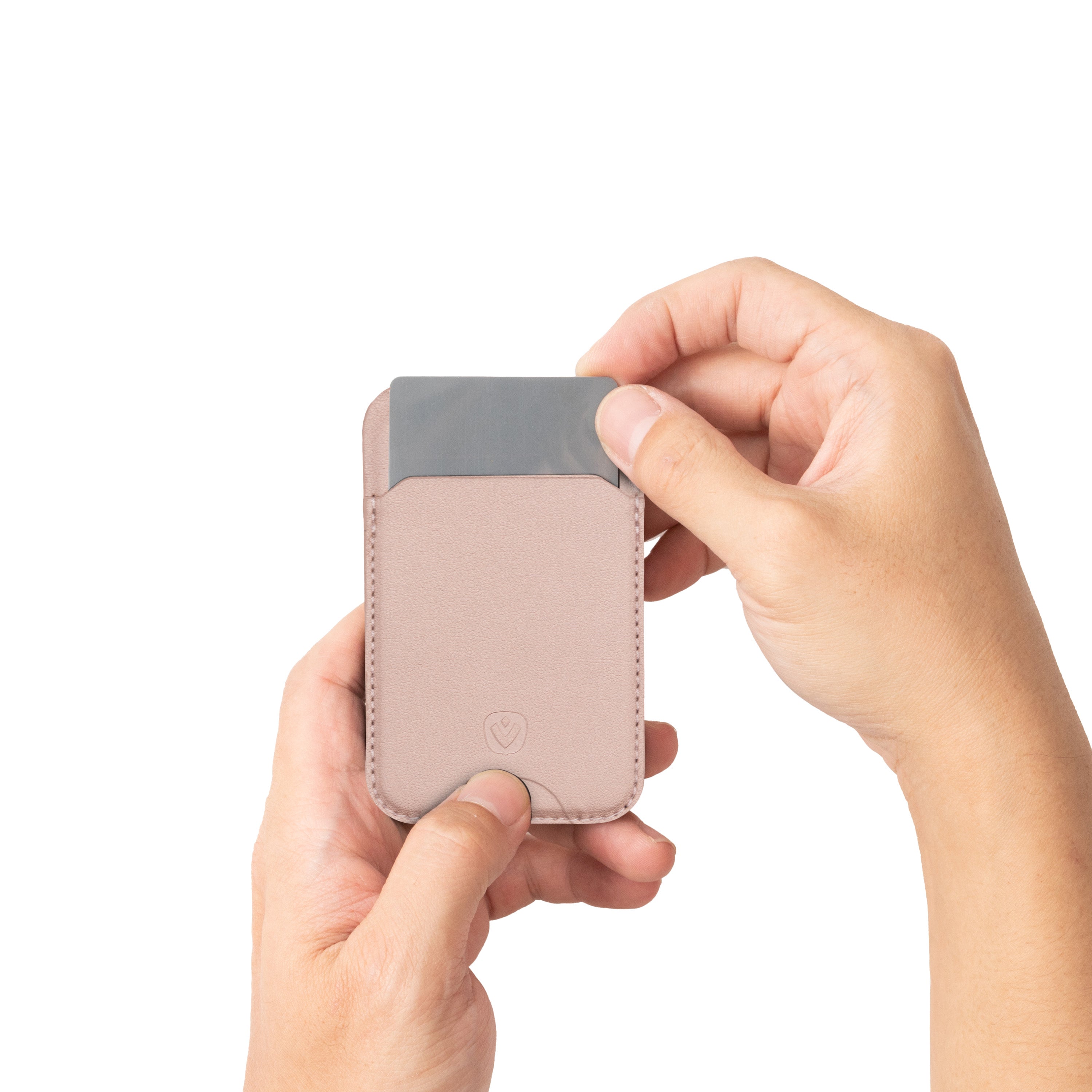 Card Wallet MagSafe Stand Metallic Rose
