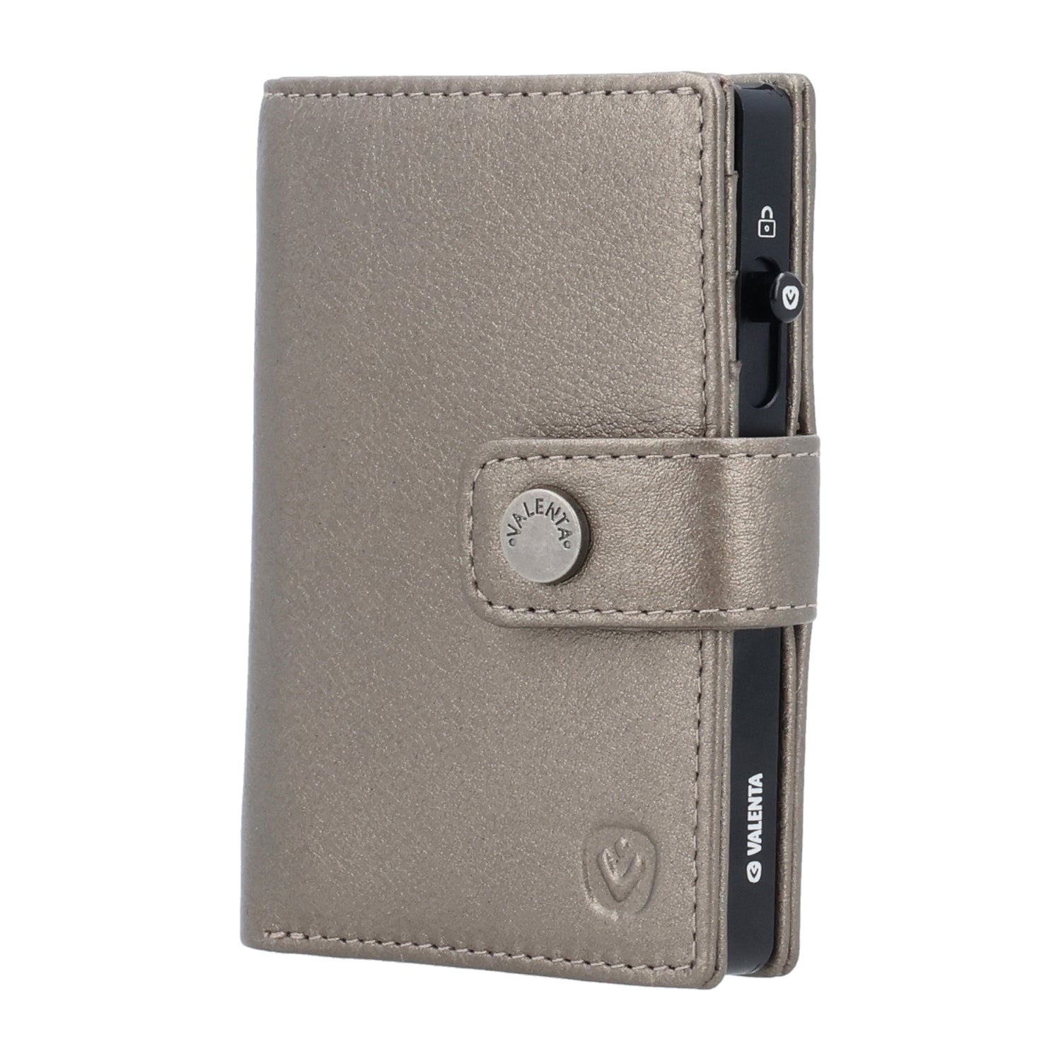 Cardprotector Black + Card Wallet Luxe Metallic Bronze