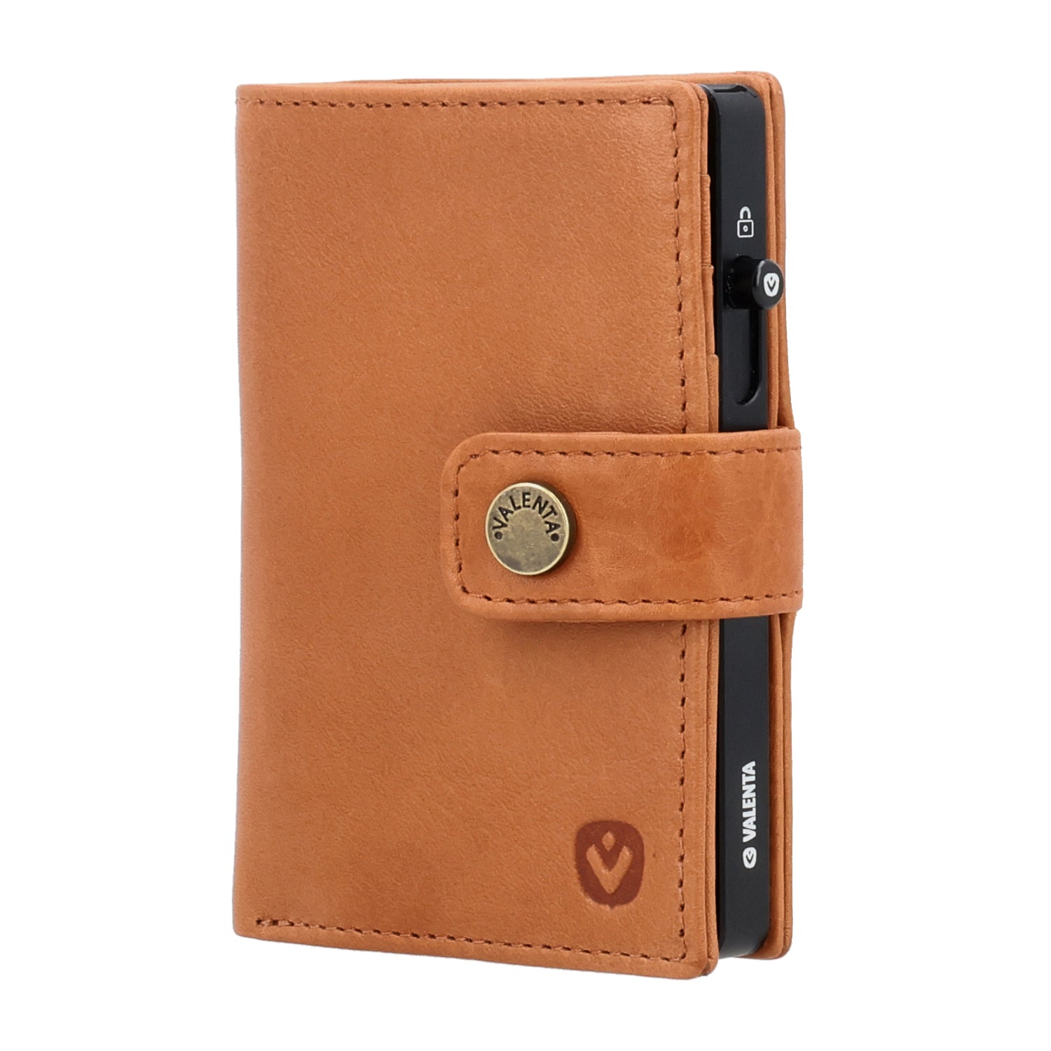 Cardprotector Black + Card Wallet Luxe Tan