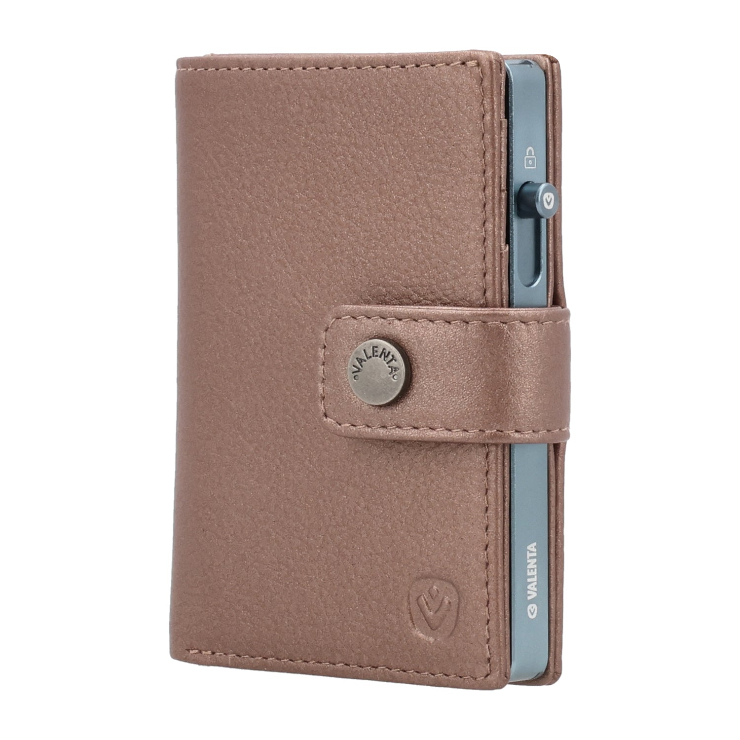 Cardprotector Cool Grey + Card Wallet Luxe Metallic Copper