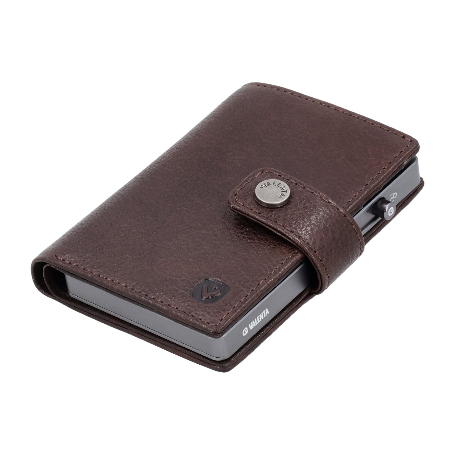 Cardprotector Graphite Grey + Card Wallet Luxe Chocolate