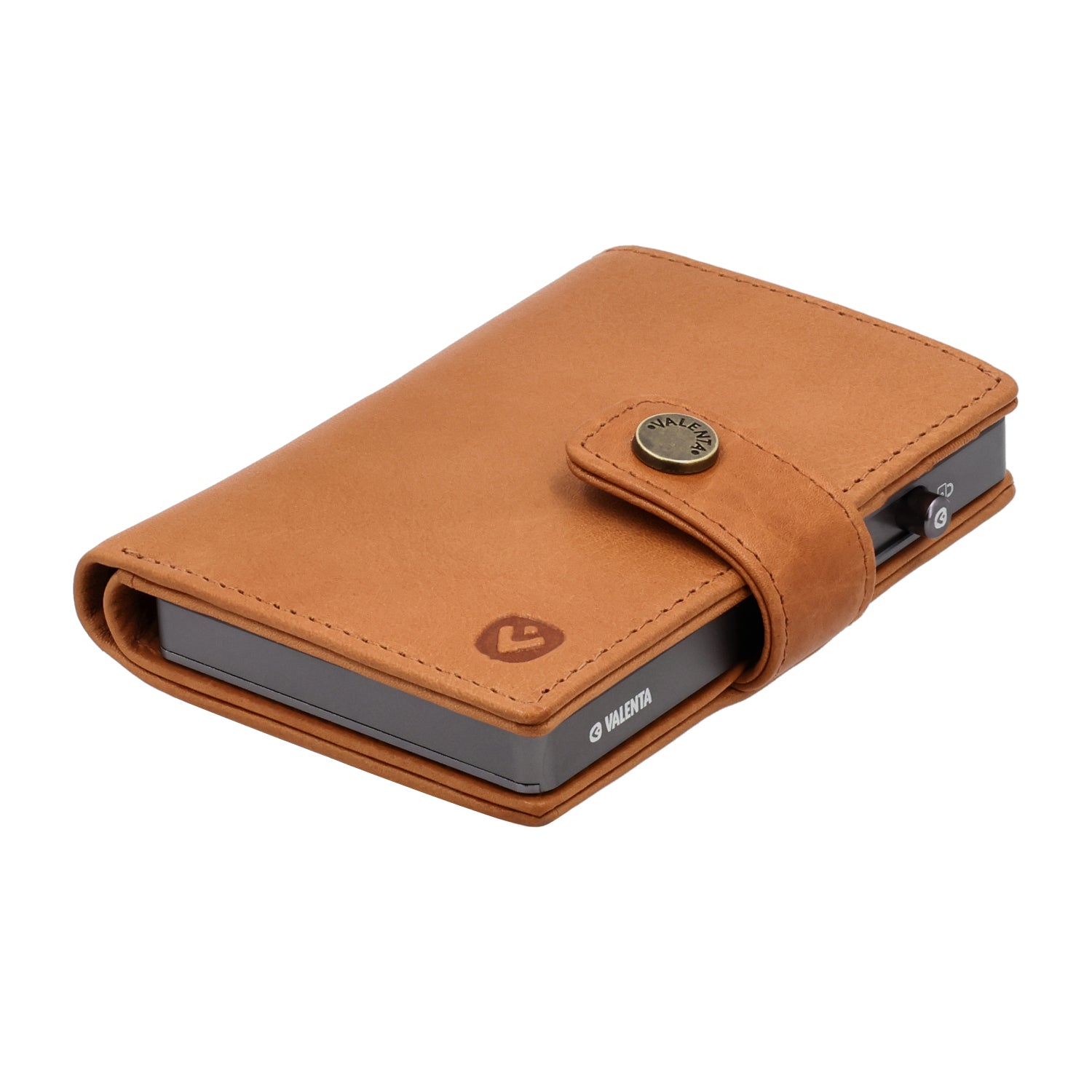 Cardprotector Graphite Grey + Card Wallet Luxe Tan