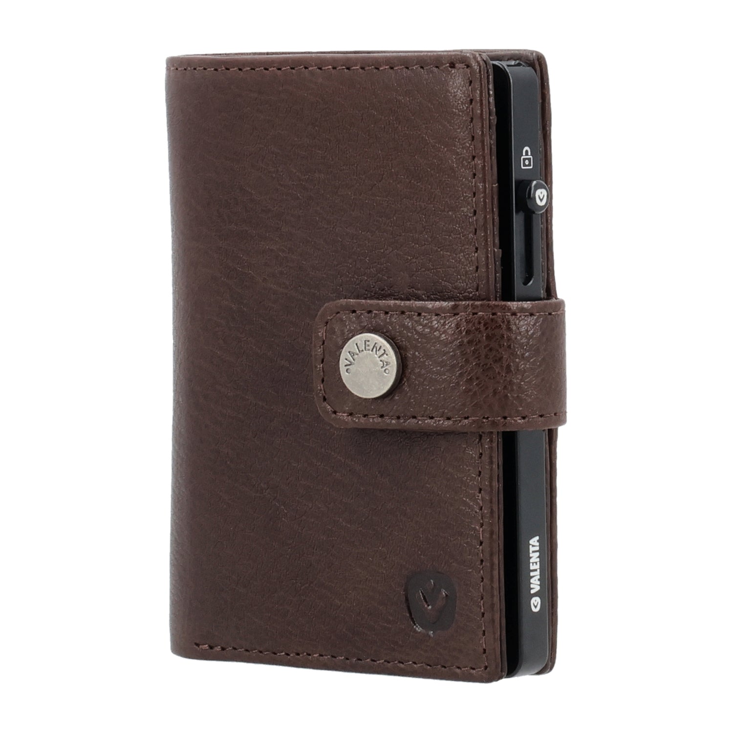 Cardprotector Thin Black + Card Wallet Luxe Chocolate