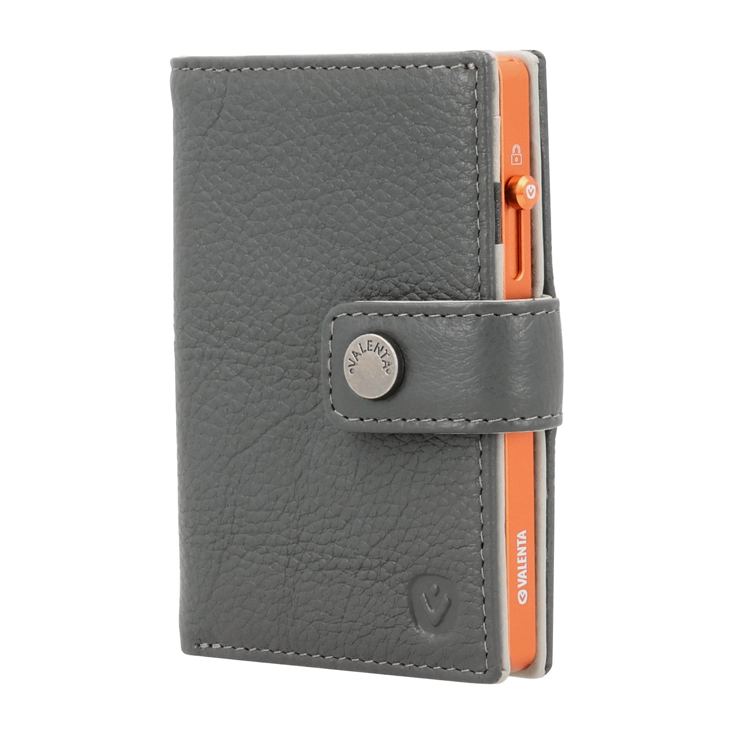 Cardprotector Thin Orange + Card Wallet Luxe Grey