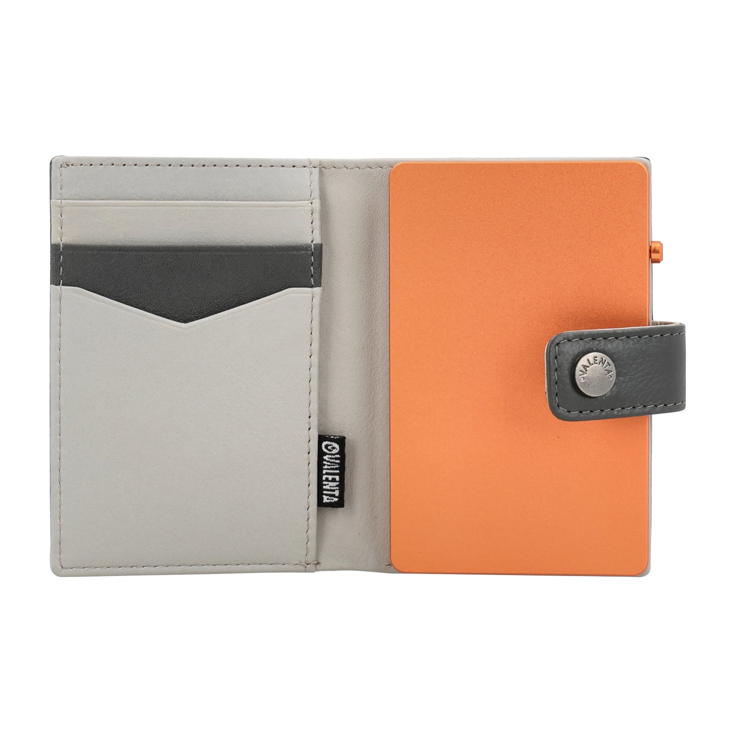 Cardprotector Thin Orange + Card Wallet Luxe Grey