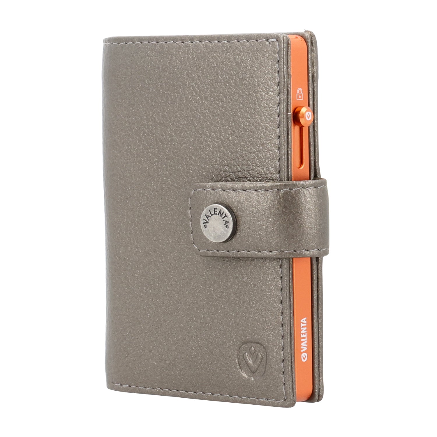 Cardprotector Thin Orange + Card Wallet Luxe Metallic Bronze