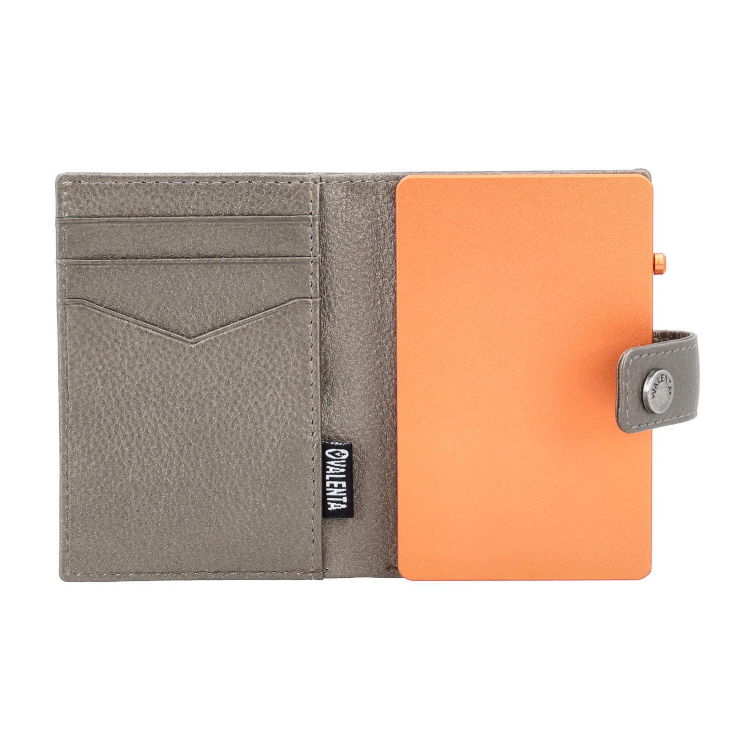 Cardprotector Thin Orange + Card Wallet Luxe Metallic Bronze