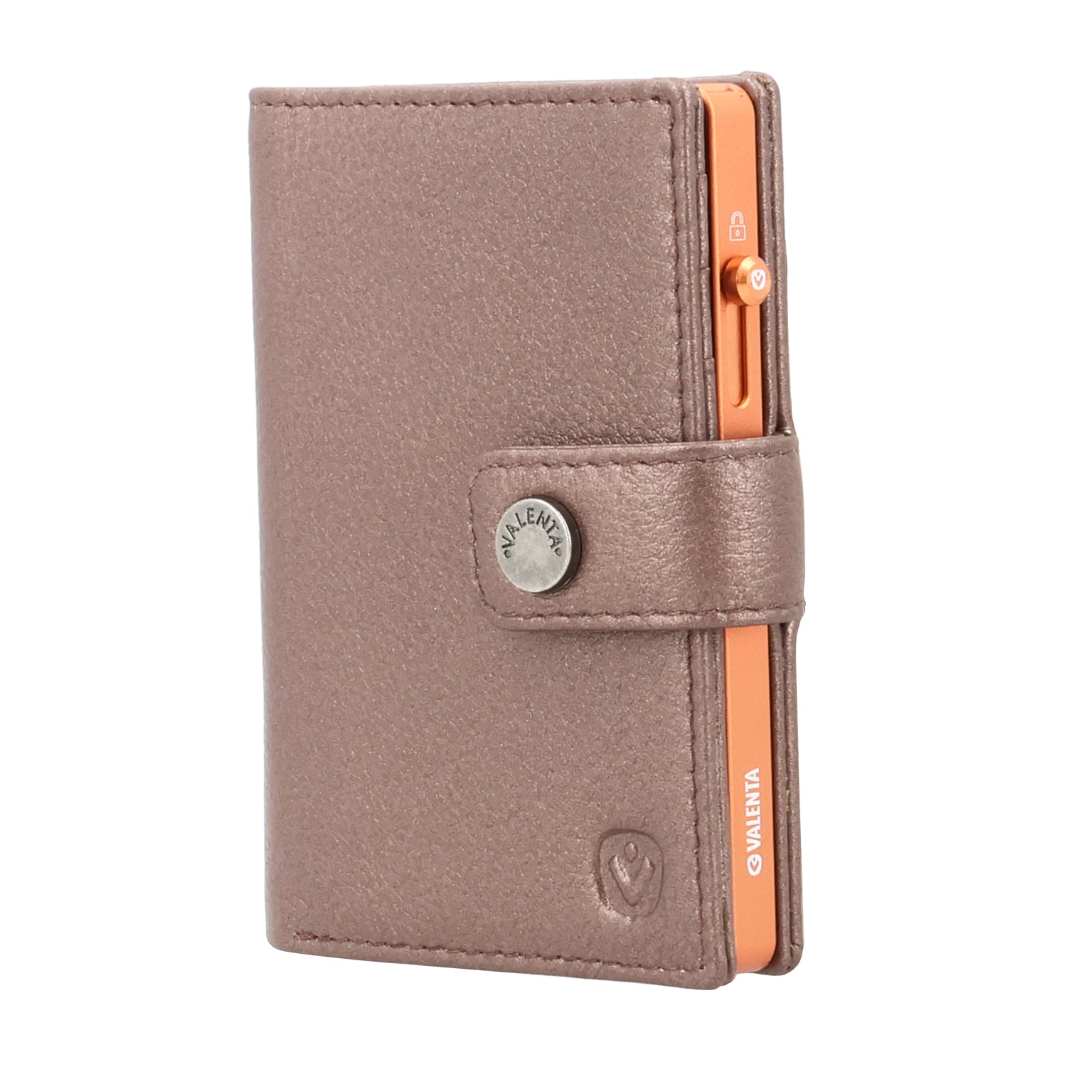 Cardprotector Thin Orange + Card Wallet Luxe Metallic Copper