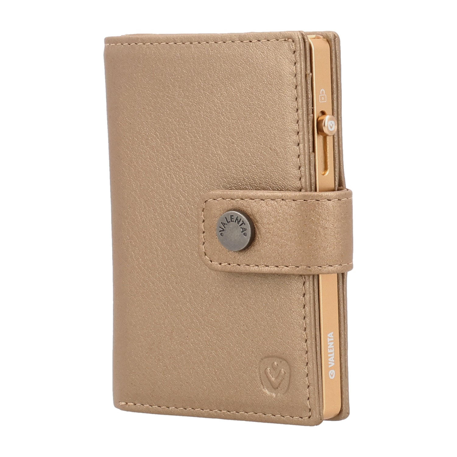 Cardprotector Thin Soft Gold + Card Wallet Luxe Metallic Sand