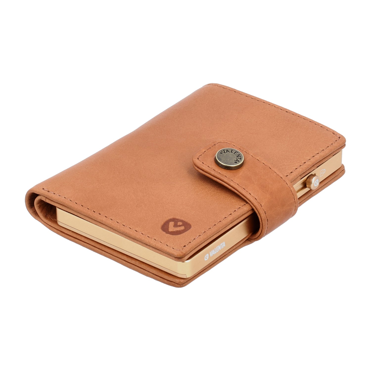 Cardprotector Thin Soft Gold + Card Wallet Luxe Tan