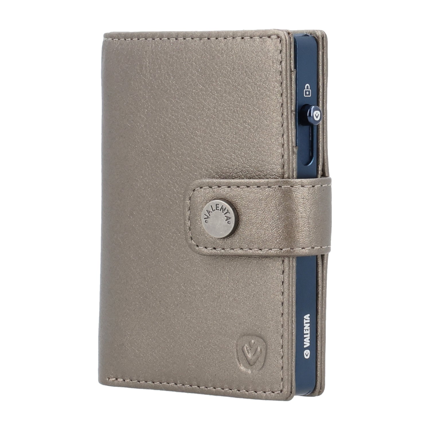 Cardprotector Titanium Blue + Card Wallet Luxe Metallic Bronze