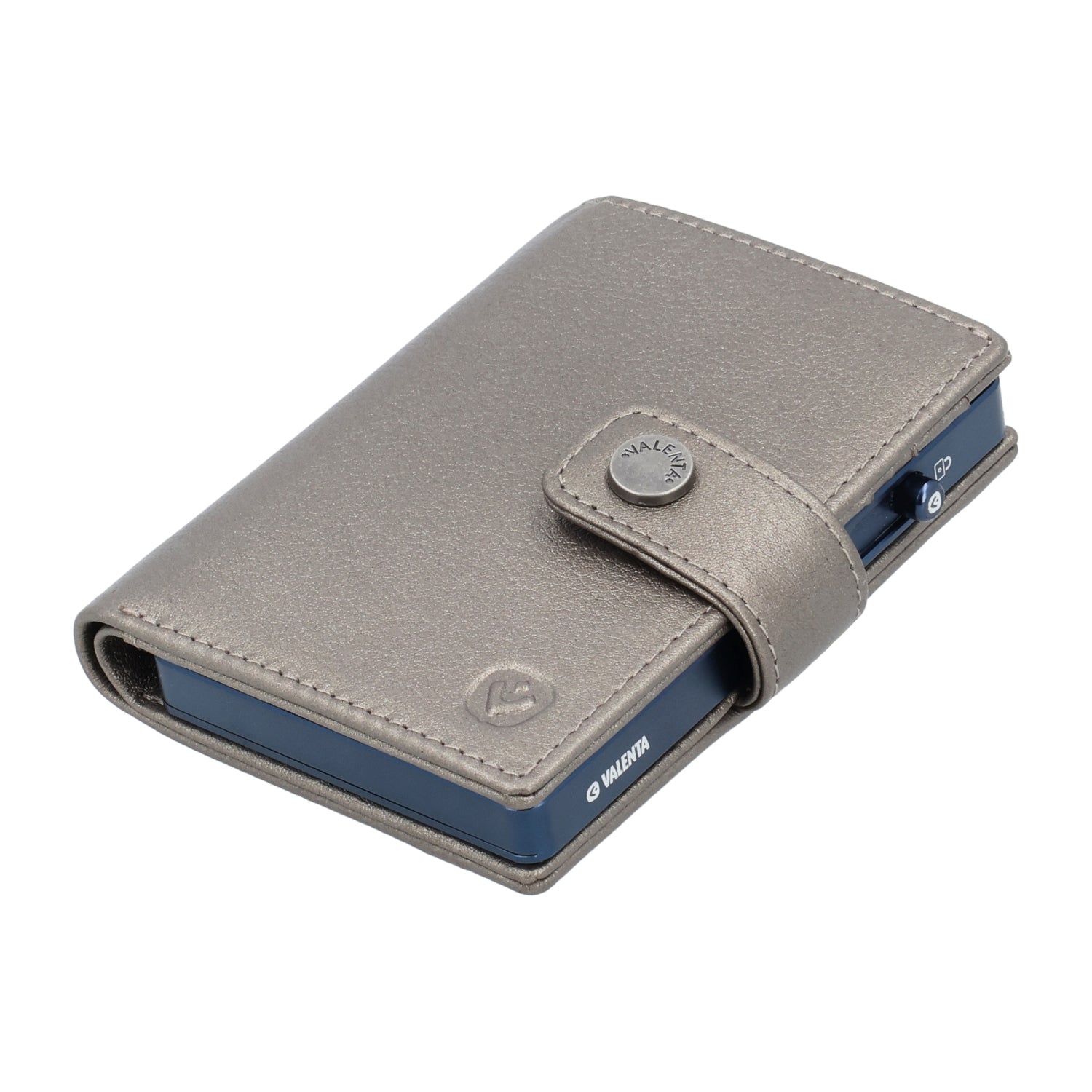Cardprotector Titanium Blue + Card Wallet Luxe Metallic Bronze