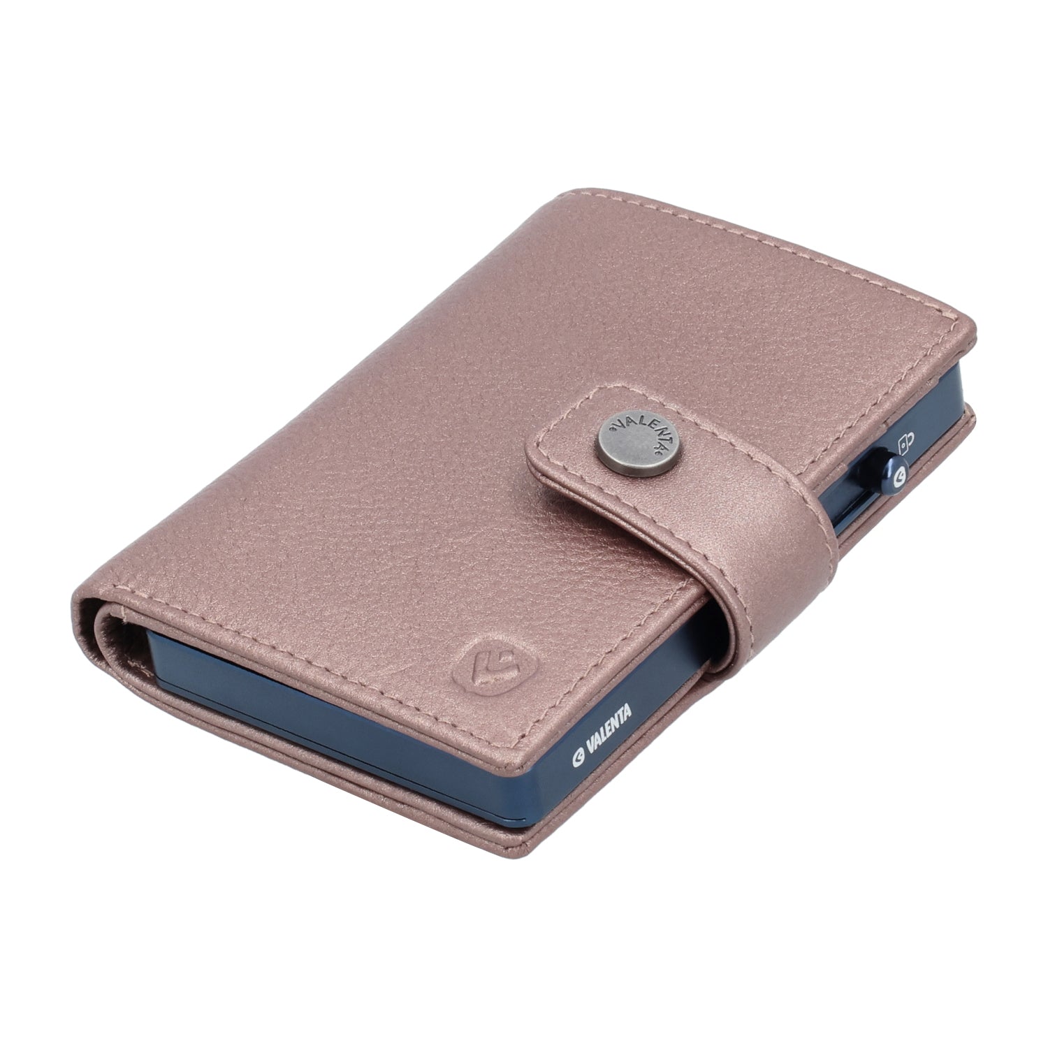 Cardprotector Titanium Blue + Card Wallet Luxe Metallic Copper