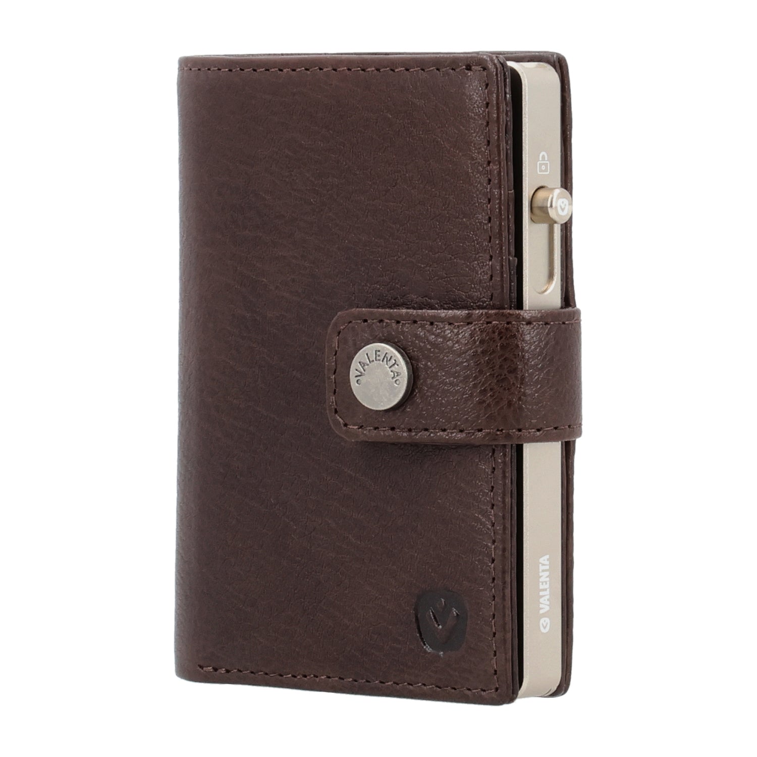 Cardprotector Titanium Natural + Card Wallet Luxe Chocolate
